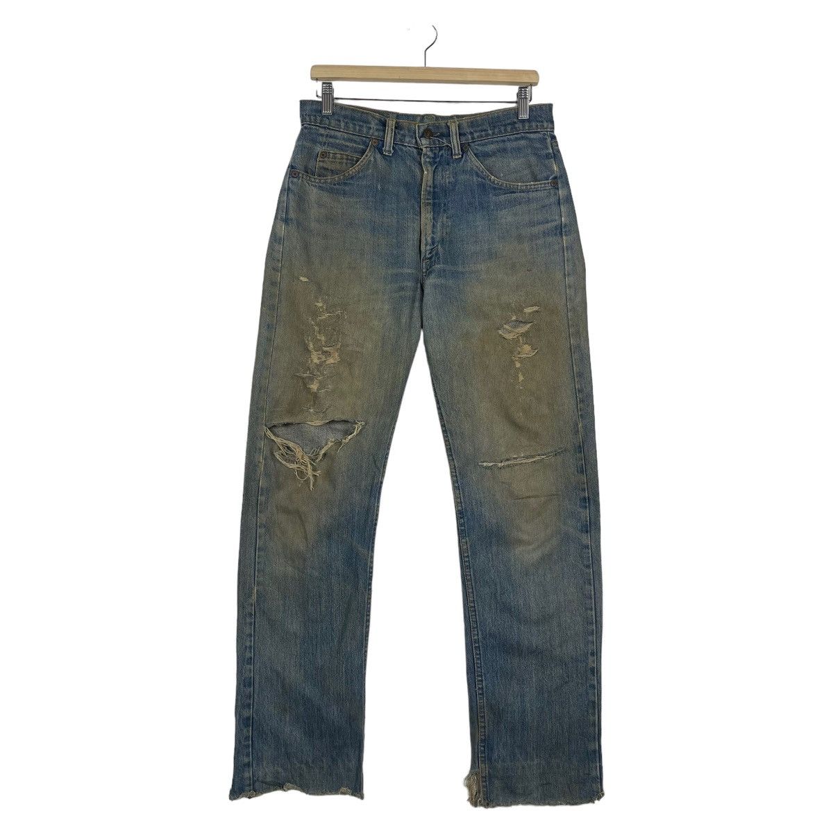 Levi's Vintage Levis Rusty Ripped Orange Tab Zipper Fly Size US 32 / EU 48 - 2 Thumbnail