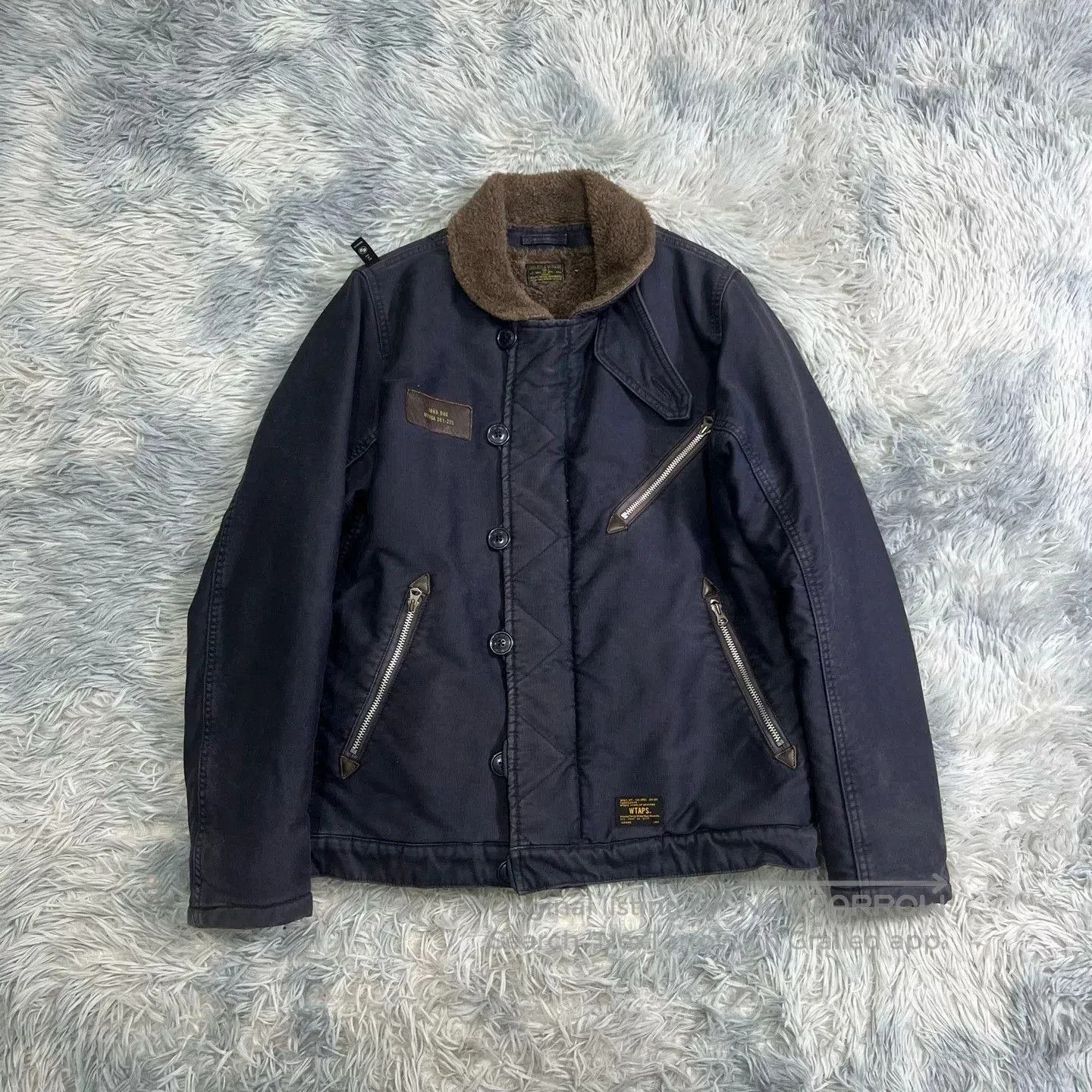 Wtaps WTAPS Black Jacket with Brown Fur Collar. Size US M / EU 48-50 / 2 - 1 Thumbnail