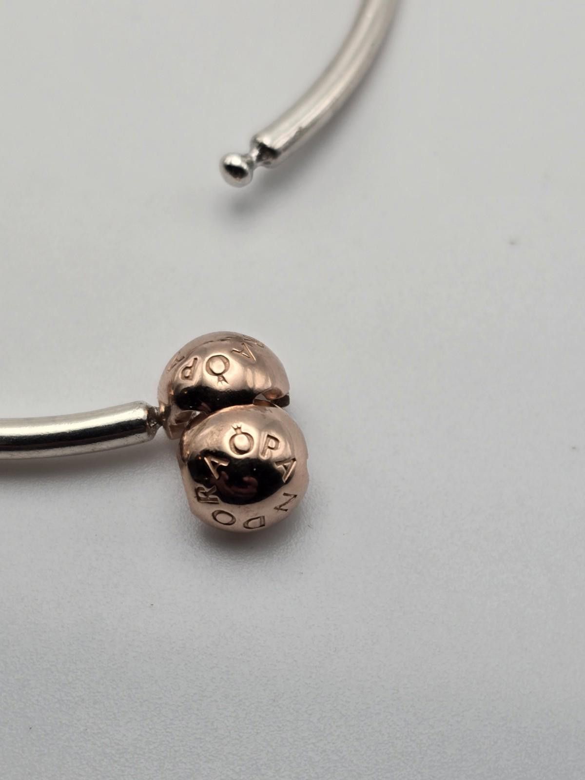 pandora Lot of 3 Genuine Pandora Bracelets + Reindeer Charm Size ONE SIZE - 7 Thumbnail
