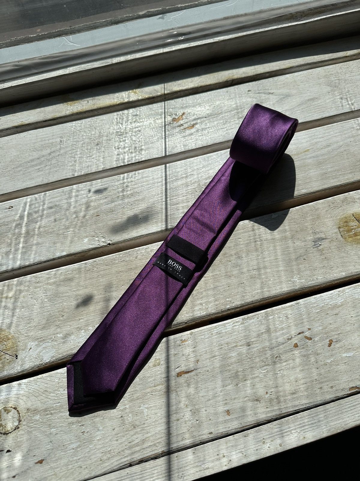 Designer × Hugo Boss 🚨RARE Hugo Boss Tie old money style Blue luxury monogram Size ONE SIZE - 1 Thumbnail