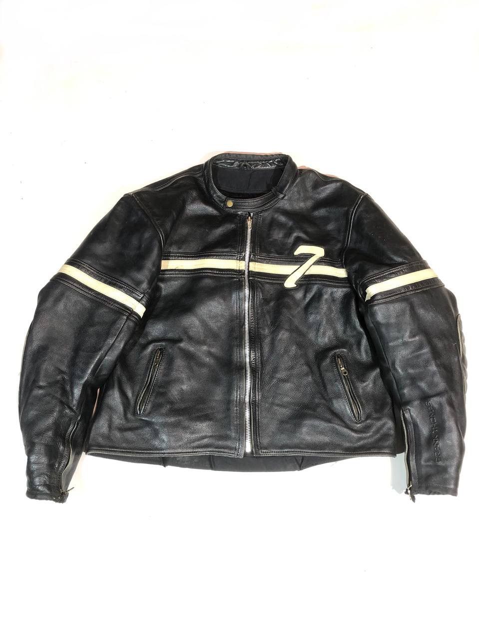 Vintage Frank Thomas Motorcycle Moto Leather Jacket Racing Vintage Size US XXL / EU 58 / 5 - 1 Thumbnail