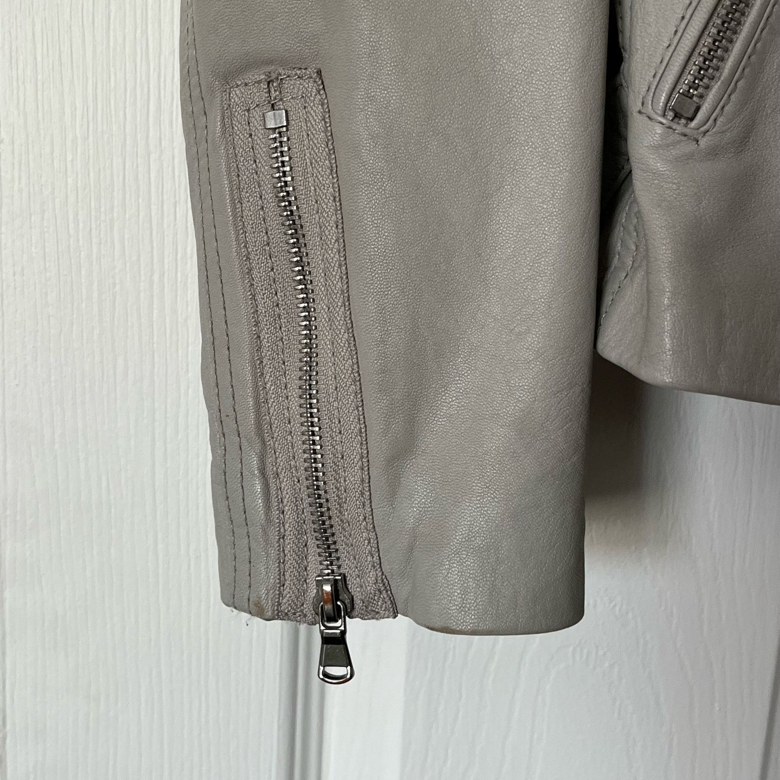 Rebecca Taylor Rebecca Taylor Lamb Leather Biker Jacket - Size 12 Size XL / US 12-14 / IT 48-50 - 6 Thumbnail