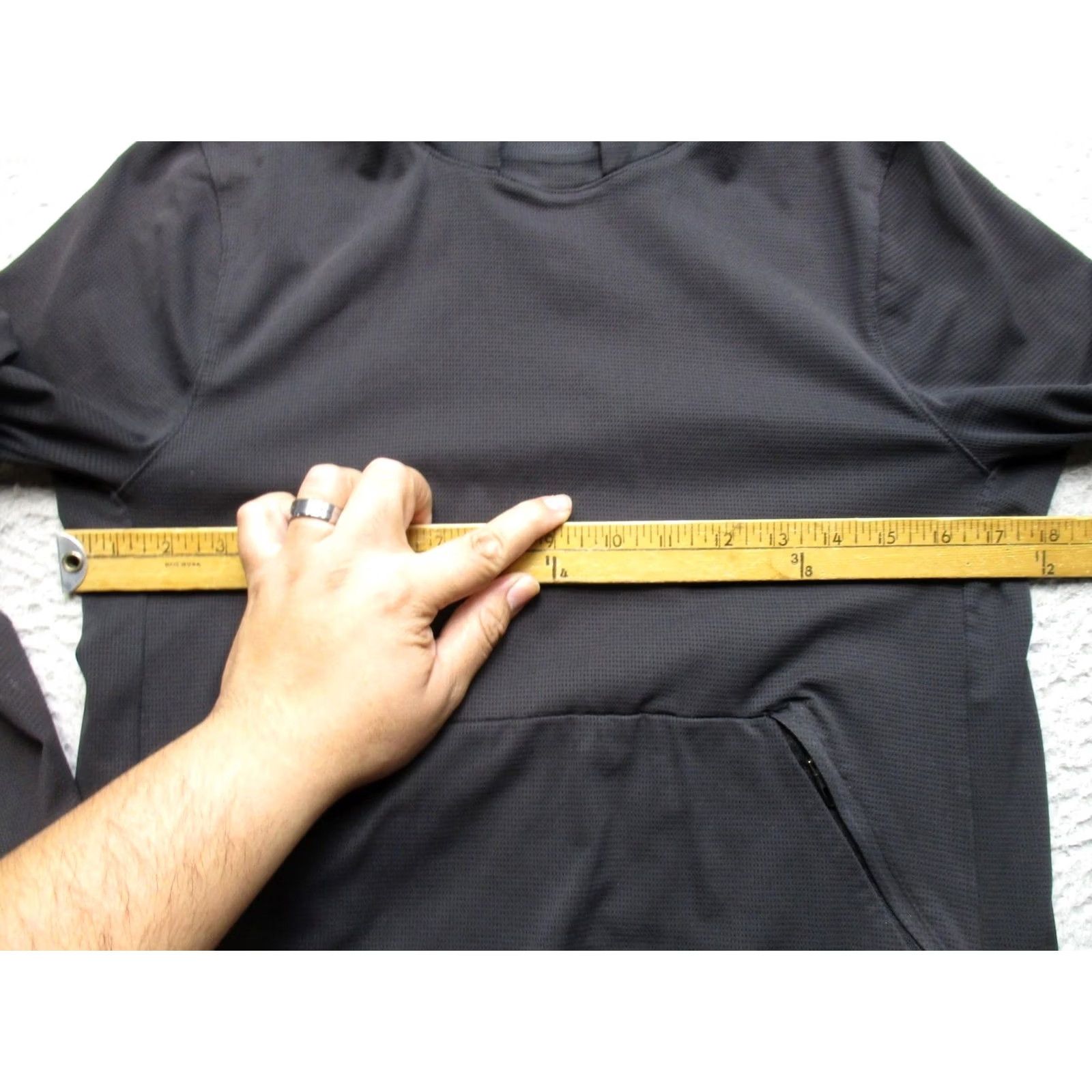 Lululemon Lululemon Hoodie Mens XS Black Lightweight Pullover Zip Pockets Training Top Size US XS / EU 42 / 0 - 6 Thumbnail