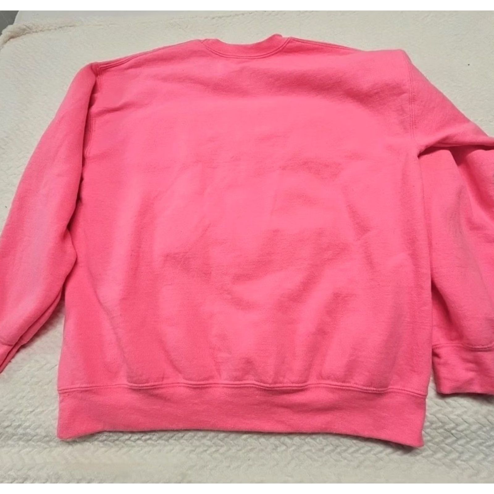Gildan Gildan Sweatshirt Mama Embroidered Patch Lettering Long Sleeve Crew Neck Pink L Womens Size L / US 10 / IT 46 - 5 Thumbnail