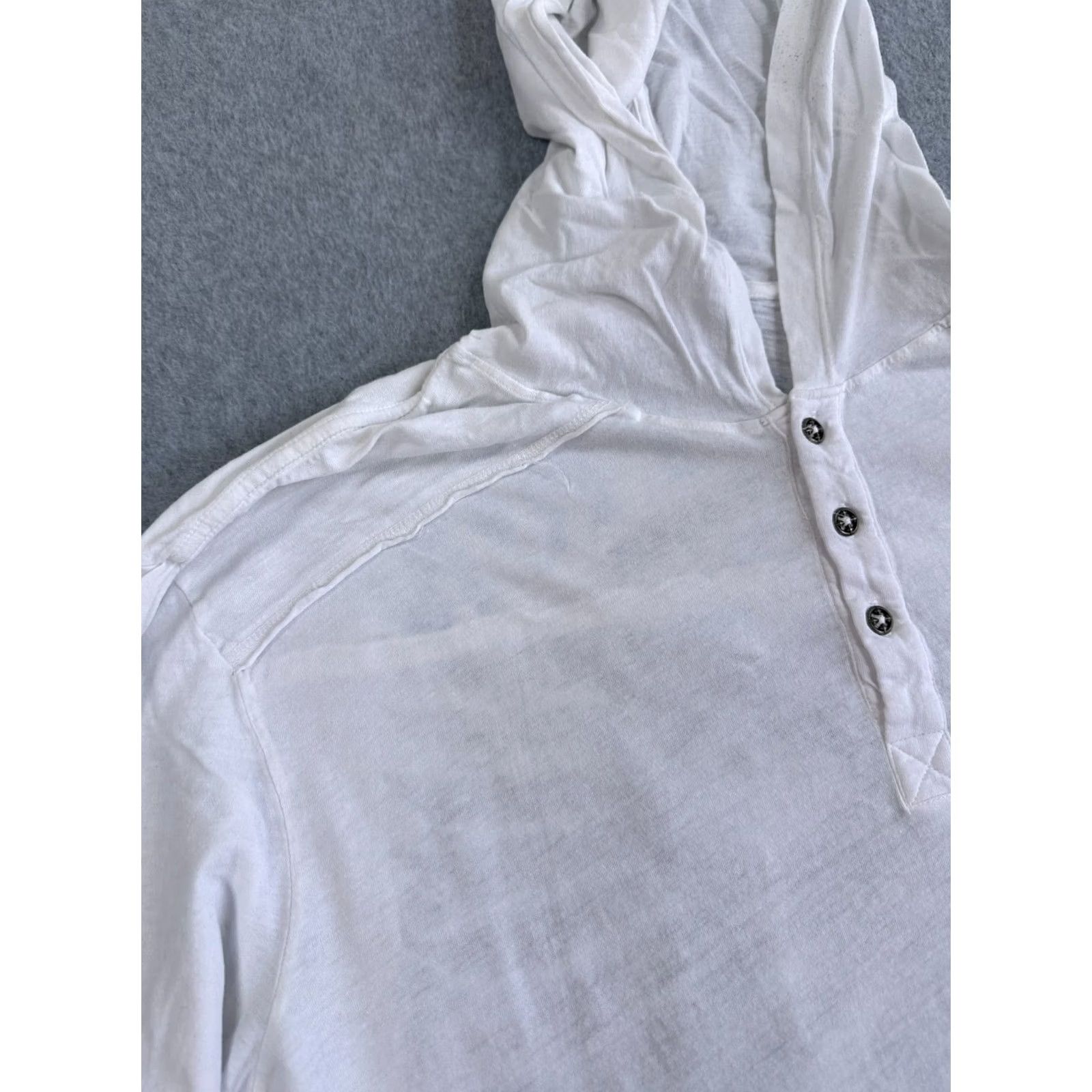 Affliction Affliction Hoodie White XL Pullover Shirt Mens Long Sleeve Solid Pattern Premium Athletics Redemption Winter Classic Comfort Size US XL / EU 56 / 4 - 5 Thumbnail