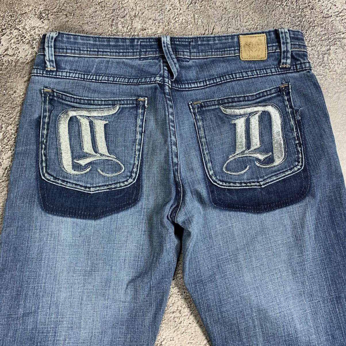 Vintage Vintage 90s Diesel Flared Distressed Low Rise Jeans Grunge 3 Size 30" / US 8 / IT 44 - 7 Thumbnail