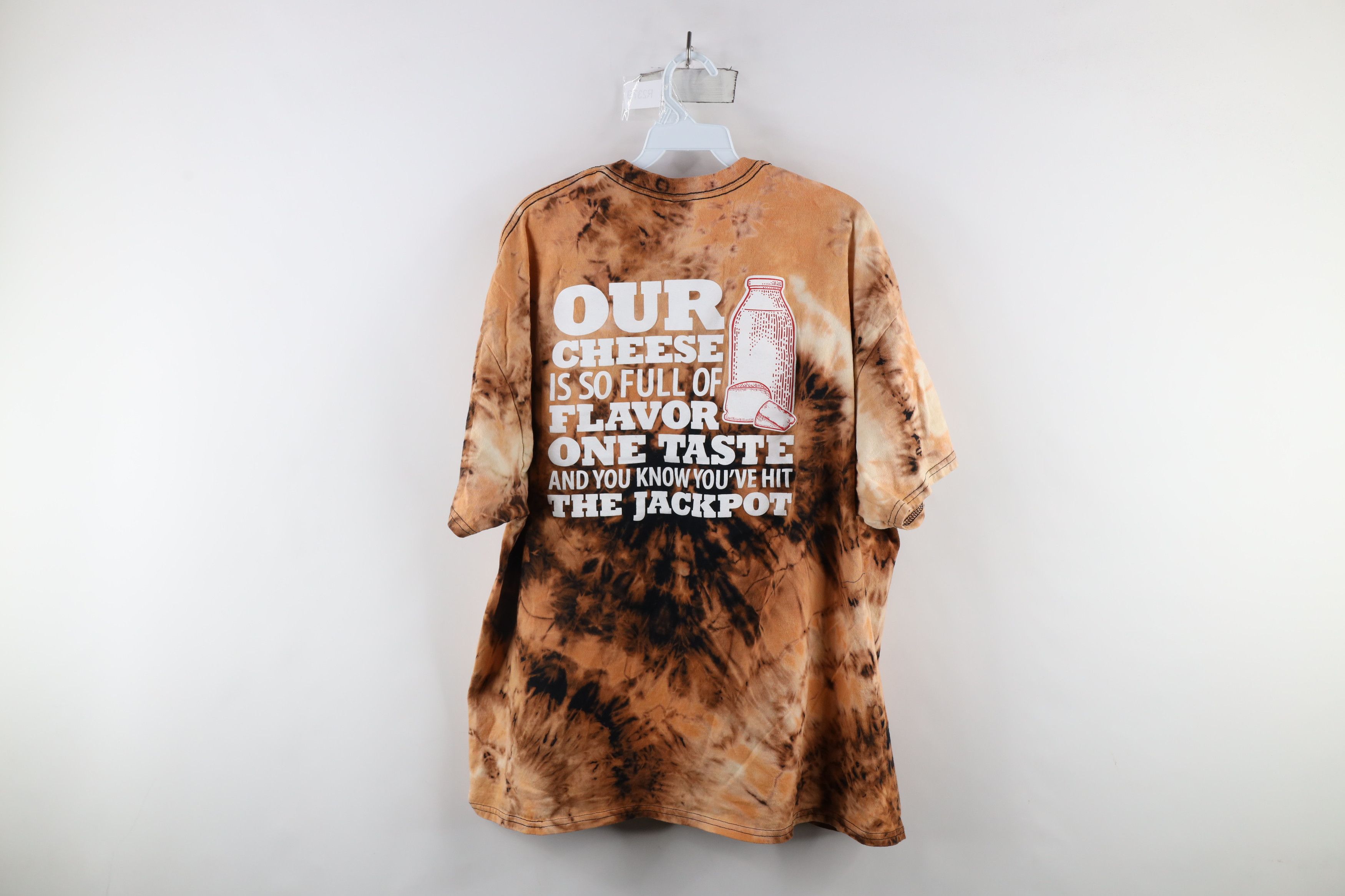 Vintage Vintage Streetwear Jets Pizza Acid Wash Short Sleeve T-Shirt Size US XXL / EU 58 / 5 - 7 Thumbnail