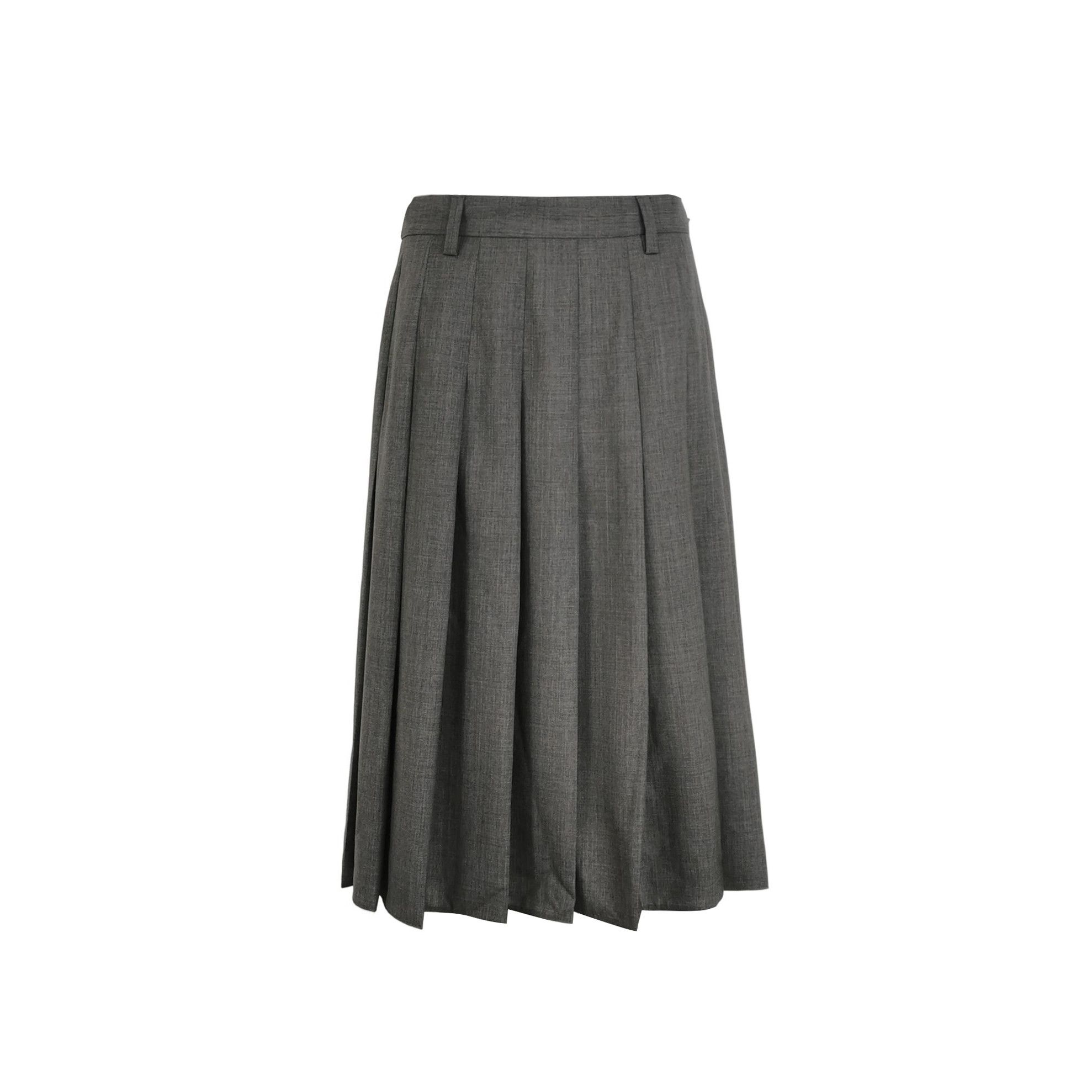 Prada Prada Pleated Midi Skirt Size 38 Size 26" / US 2 / IT 38 - 1 Thumbnail