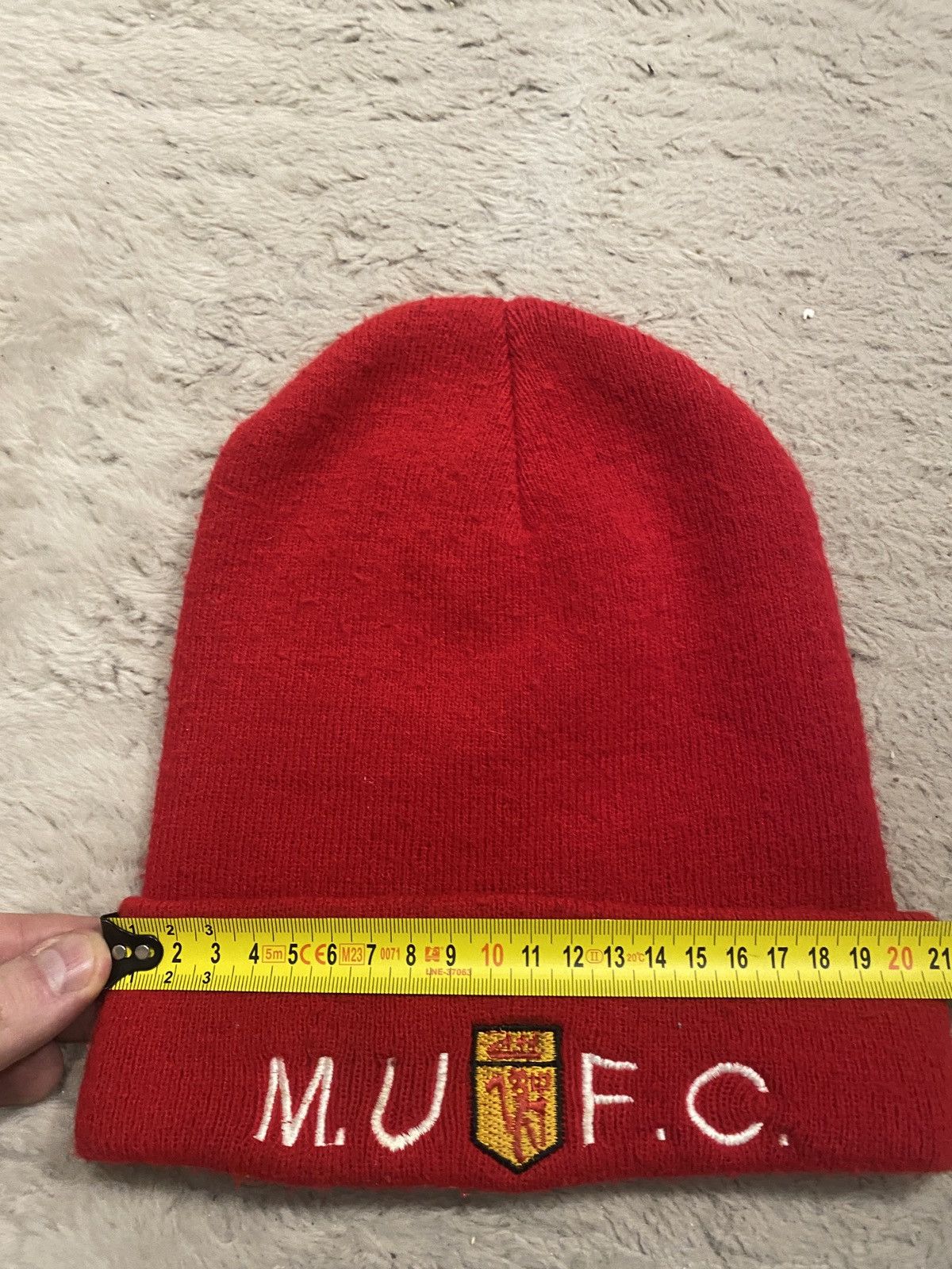 Vintage Manchester united Vintage winter hat Size ONE SIZE - 5 Thumbnail