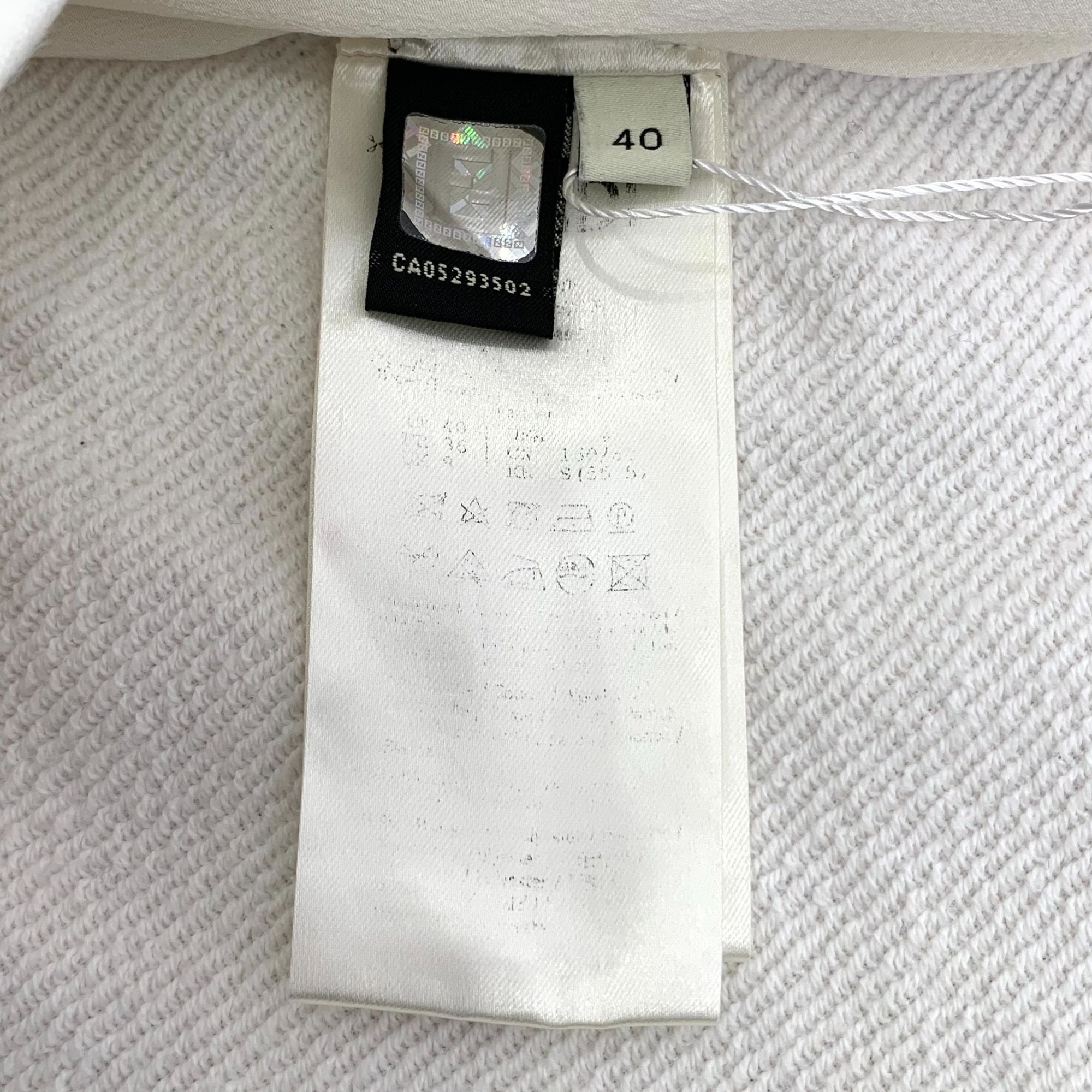 Fendi Fendi White Logo Beaded Embroidery Hooded Sweatshirt Long-Sl Size M / US 6-8 / IT 42-44 - 4 Thumbnail