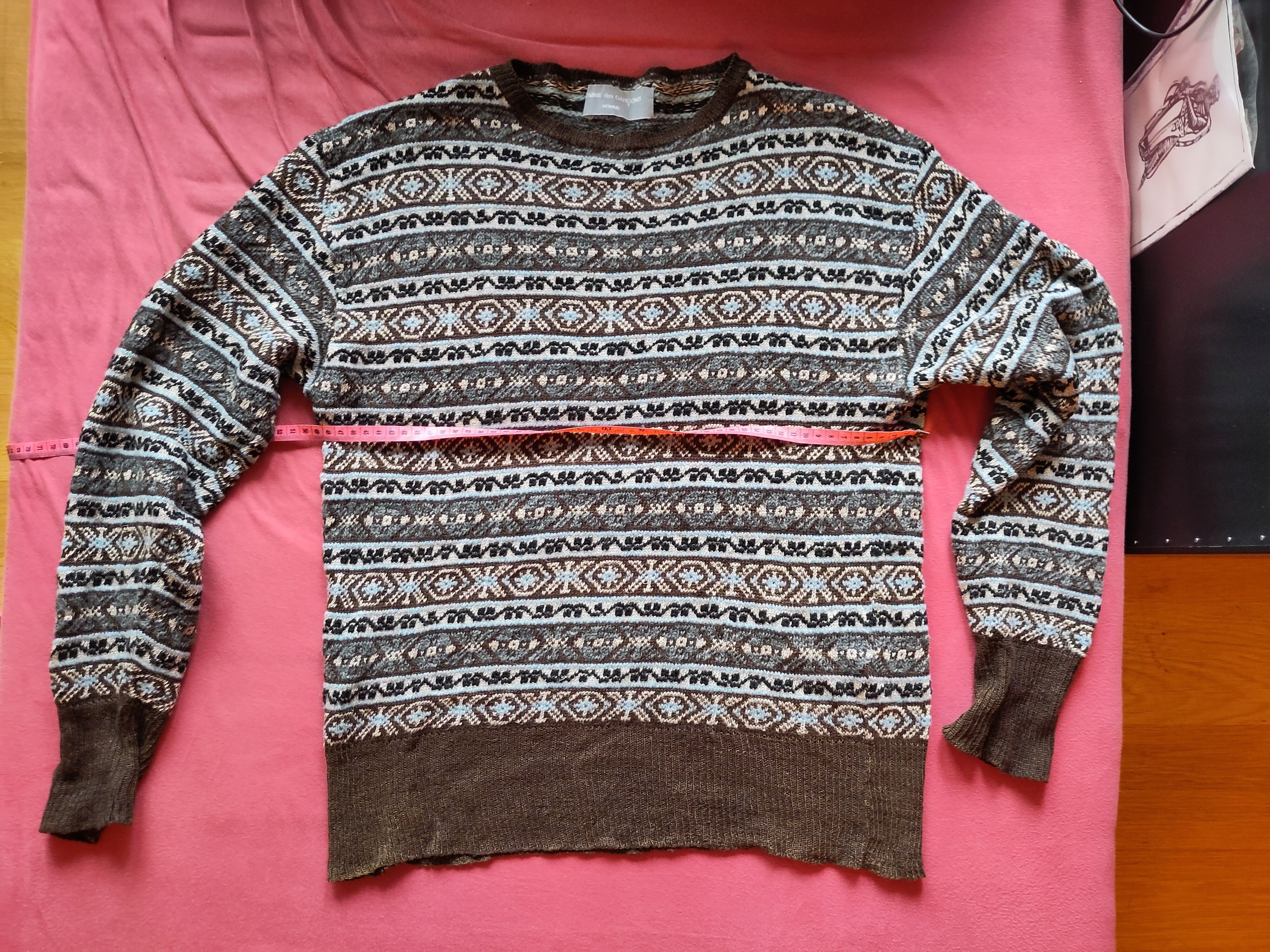 Comme des Garcons Homme AW1997 linen/wool blend knit Size US S / EU 44-46 / 1 - 4 Thumbnail