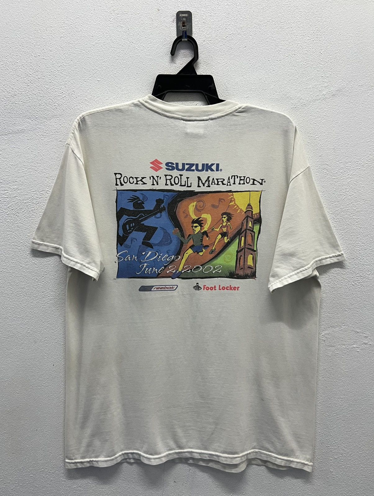 Foot Locker × Reebok × Vintage REEBOK ROCK N ROLL MARATHON SAN DIEGO JUNE 2,2002 SHIRT Size US L / EU 52-54 / 3 - 1 Thumbnail