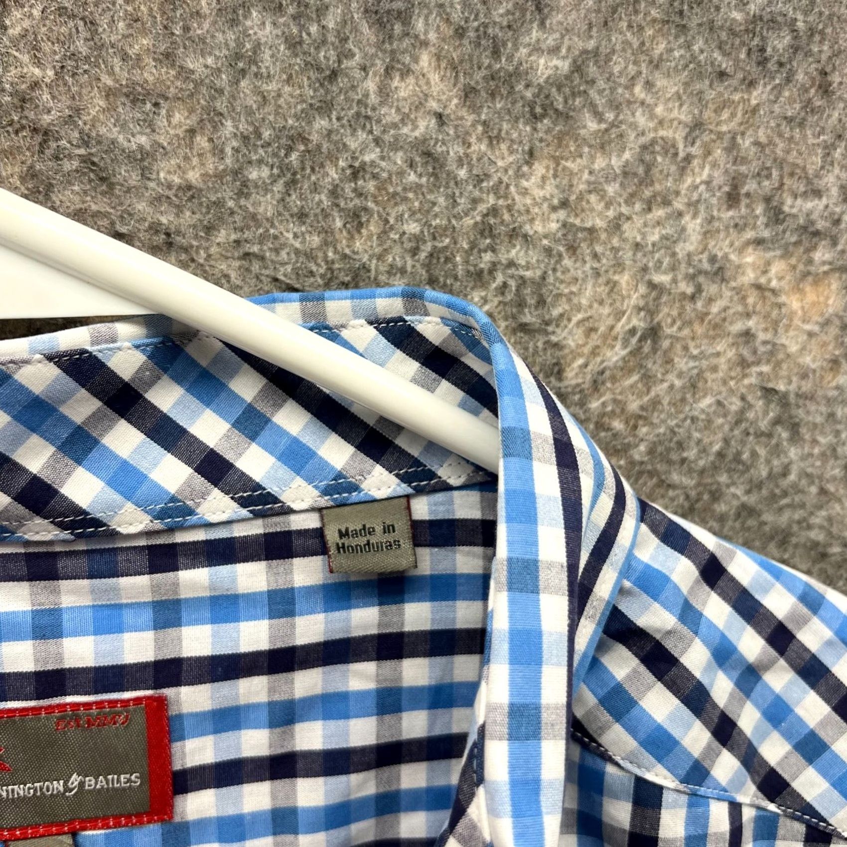 Vintage Pennington & Bailes Shirt Men XL Check Blue Button-Down New Vintage Casual Logo Check N/A Size US XL / EU 56 / 4 - 7 Thumbnail