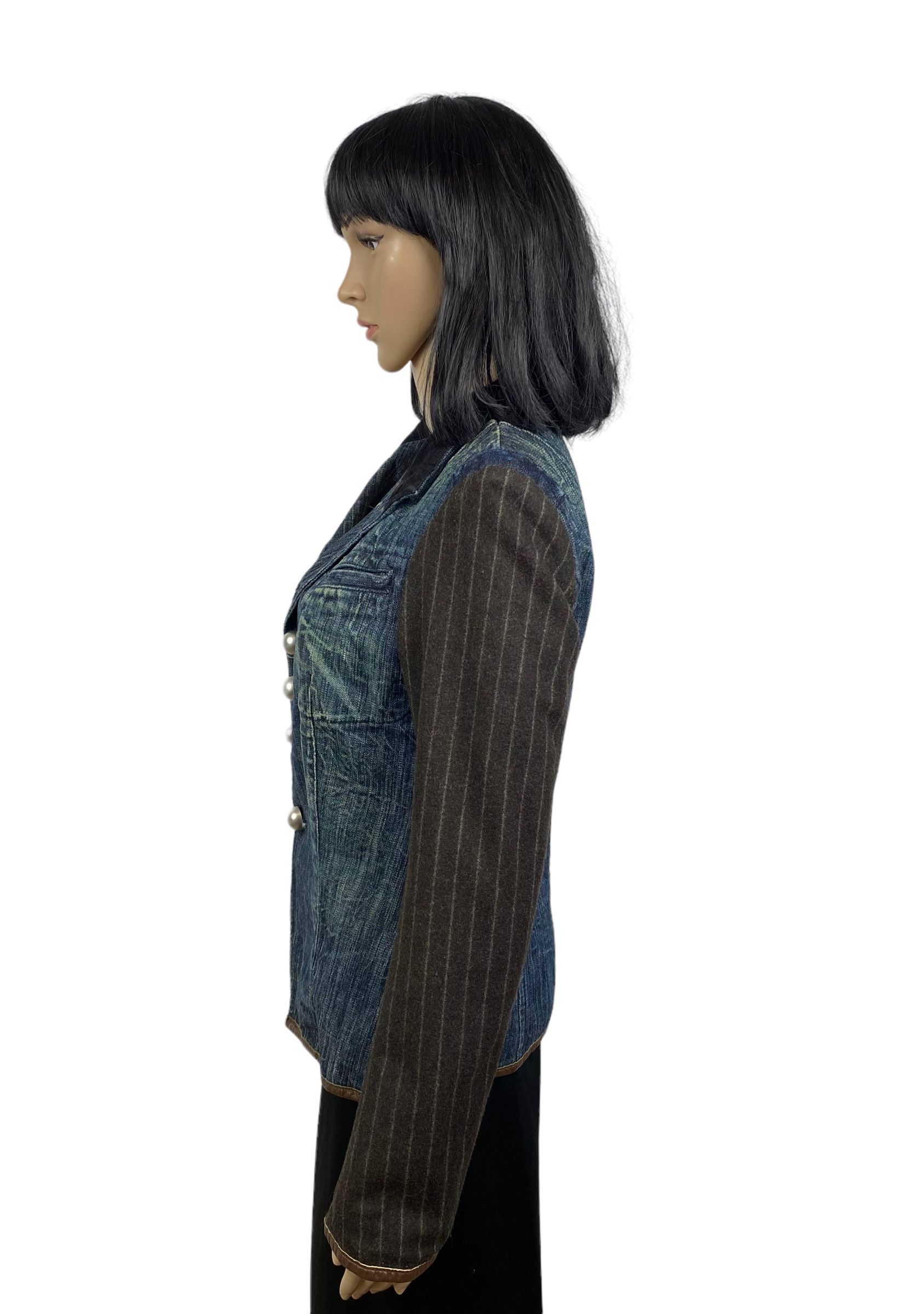 Other Ra. Re Denim blazer jacket made in italy wool sleeves size M Size M / US 6-8 / IT 42-44 - 5 Thumbnail