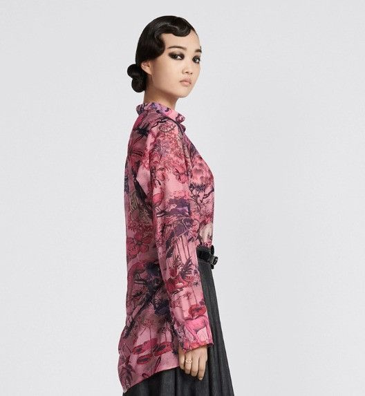Dior o1w1db10824 Cotton Voile Blouse in Multicolor Size XS / US 0-2 / IT 36-38 - 5 Thumbnail