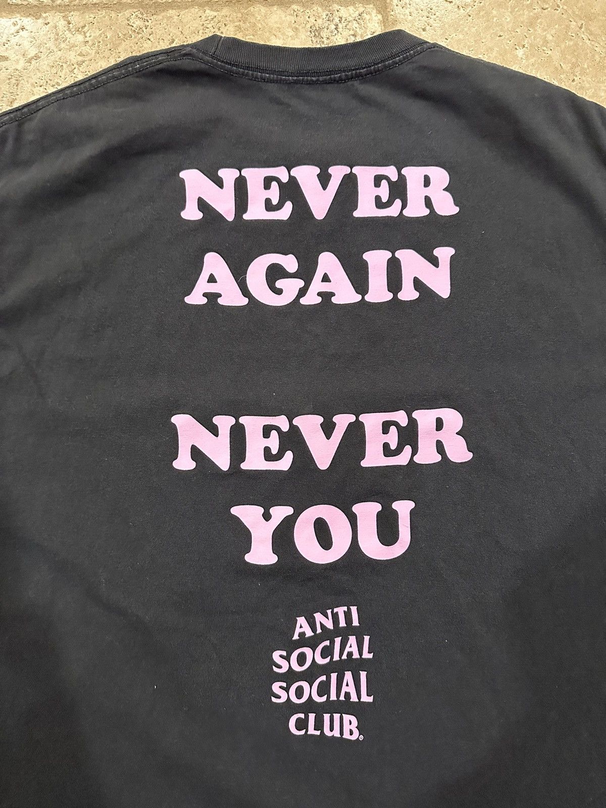 Anti Social Social Club Anti Social Social Club “Never Again Never You” Dark Grey T Size US XL / EU 56 / 4 - 8 Thumbnail