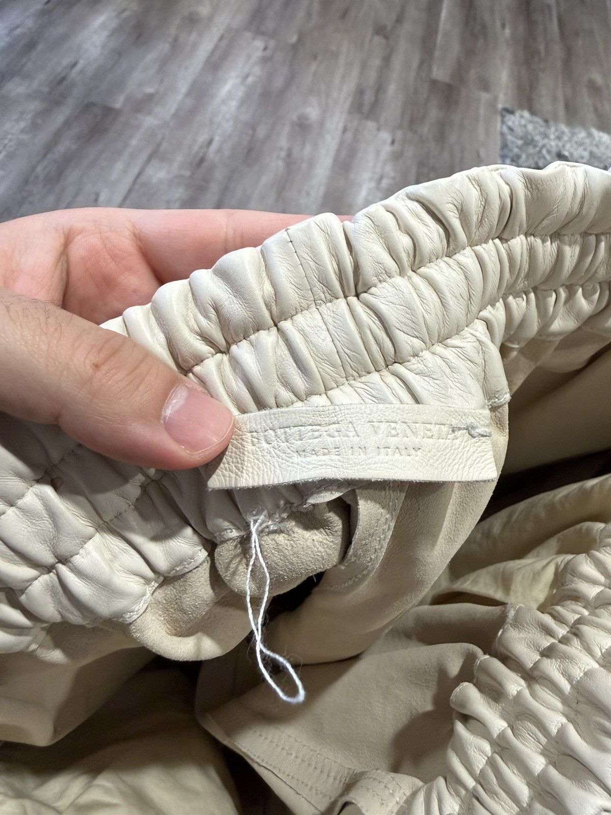 Bottega Veneta Bottega Veneta White Leather Pants Size US 34 / EU 50 - 7 Thumbnail