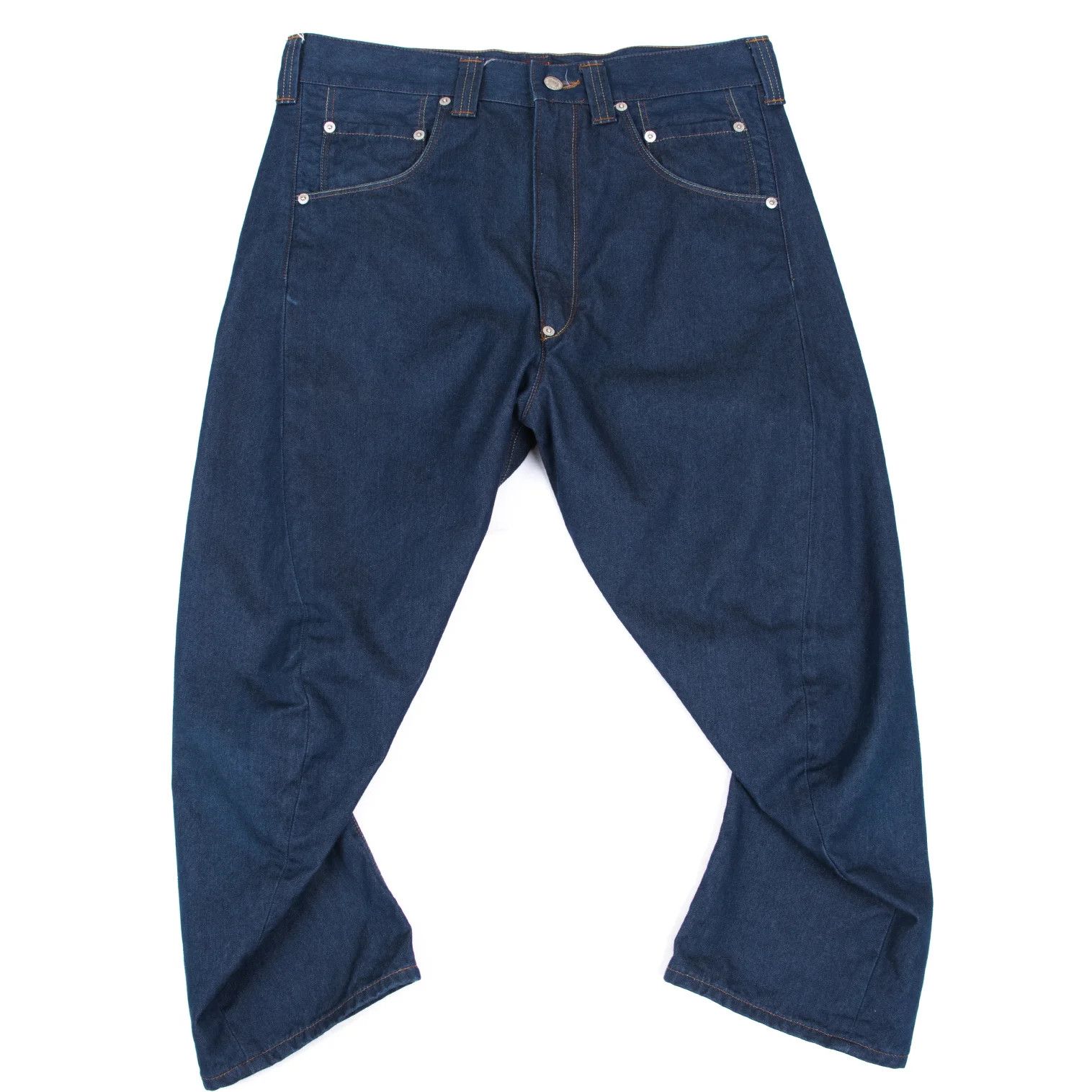 Junya Watanabe Camouflage Pocket Design Curved Denim Pants in Indigo S Size US 30 / EU 46 - 1 Thumbnail