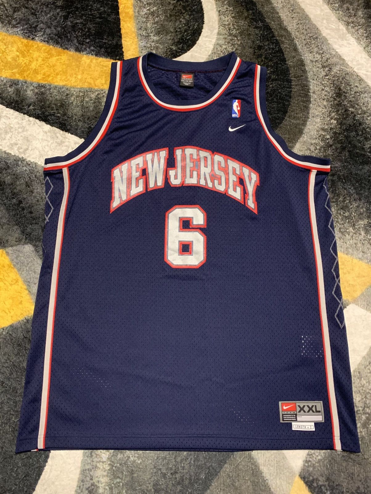 NBA New Jersey Nets Jersey NBA Nike Basketball Vintage Size ONE SIZE - 1 Thumbnail