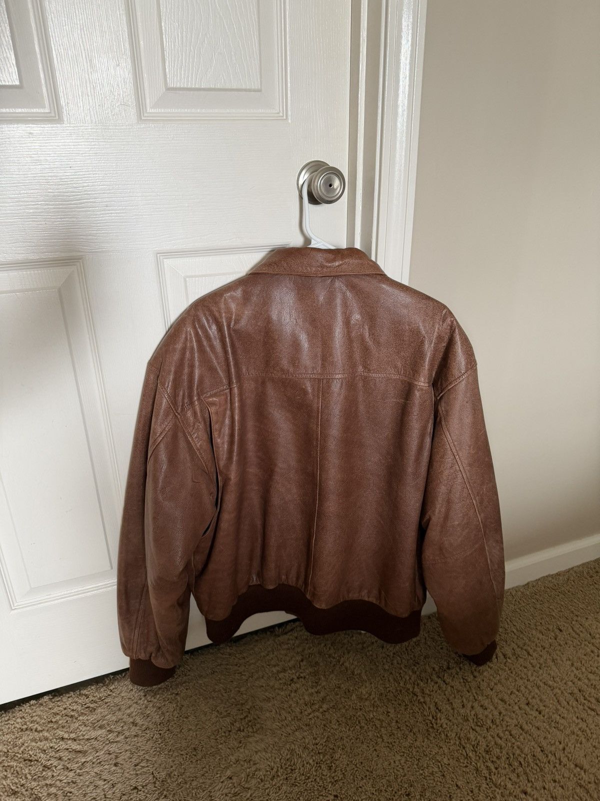 Adventure Bound Adventure Bound brown leather jacket/bomber Size US XL / EU 56 / 4 - 2 Thumbnail