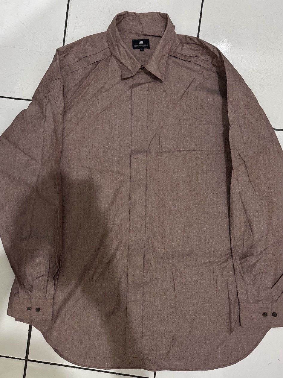 Issey Miyake Issey Miyake Hidden Pocket Ls Shirt Size US L / EU 52-54 / 3 - 1 Thumbnail