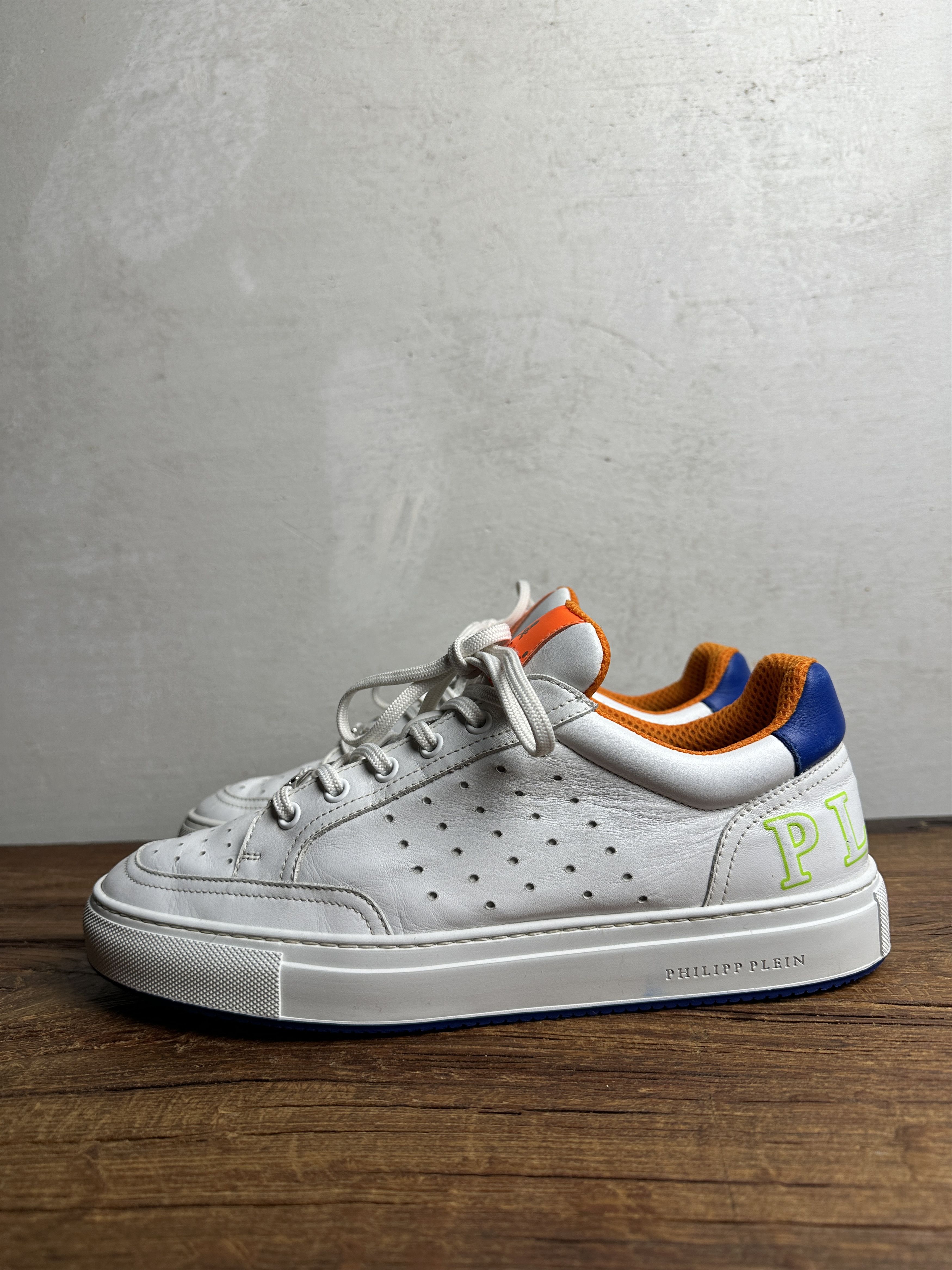 Philipp Plein Philipp Plein Low Top Perforated Leather Snekaers Size US 10 / EU 43 - 3 Thumbnail