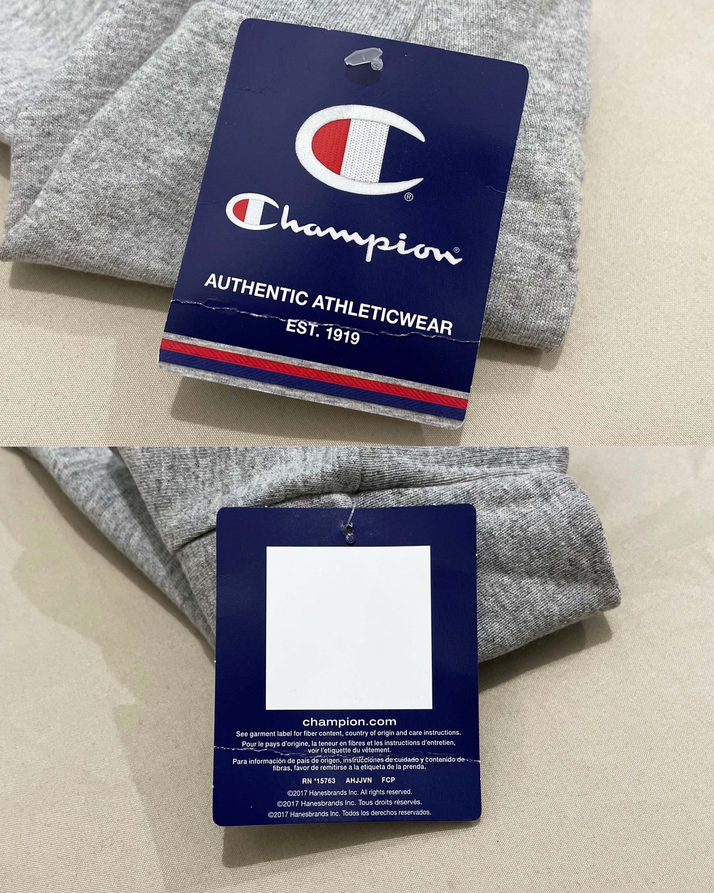 Champion Champion Patriotic Logo Long Sleeve T-Shirt (Oxford Grey) Size US M / EU 48-50 / 2 - 6 Thumbnail