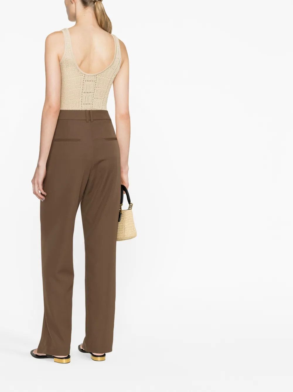 Balmain o1y0625 Casual Pant in Brown Size 28" / US 6 / IT 42 - 3 Thumbnail