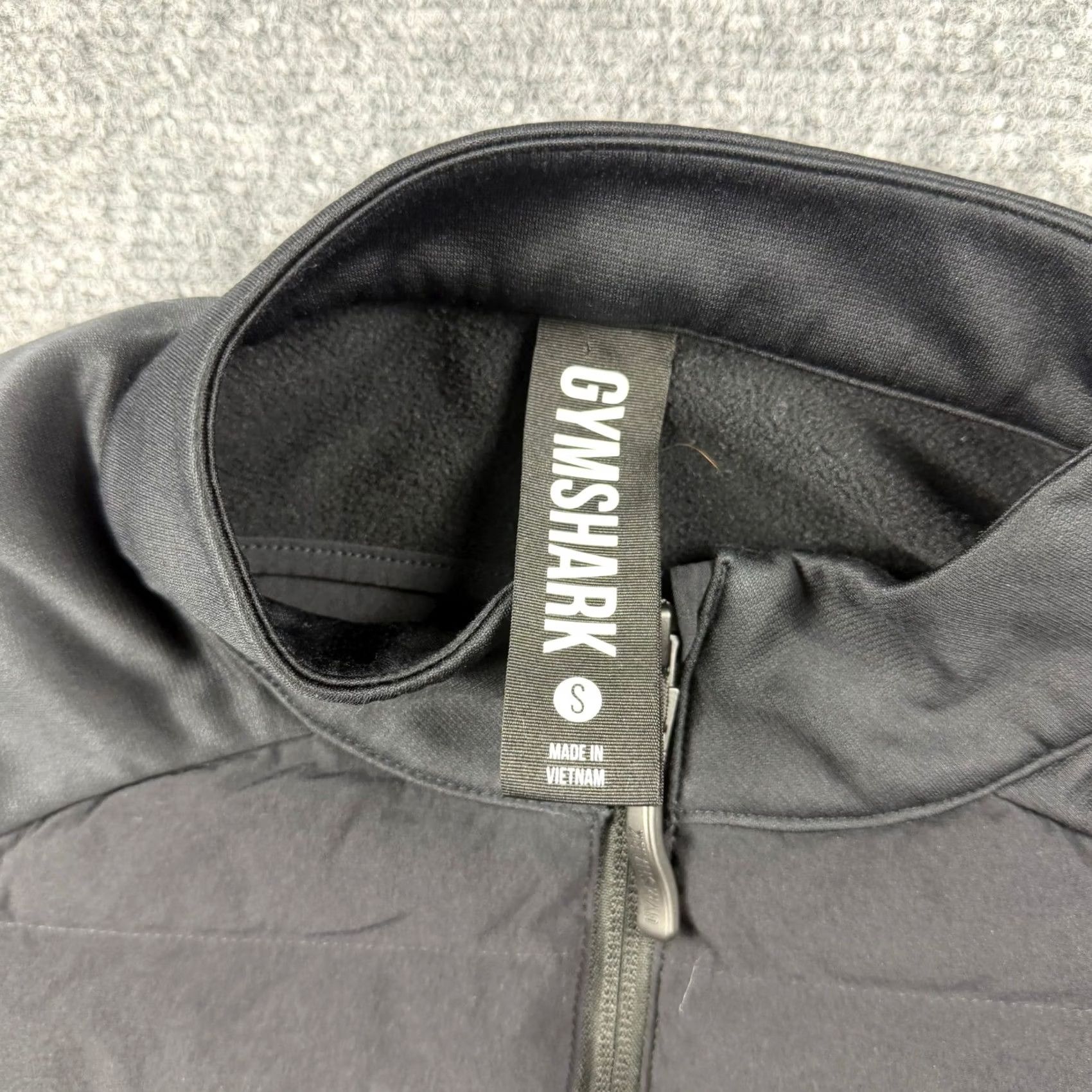 Gymshark Gymshark Jacket Mens Small Black Quilted Puffer Fleece Full Zip Training Hybrid Size US S / EU 44-46 / 1 - 6 Thumbnail