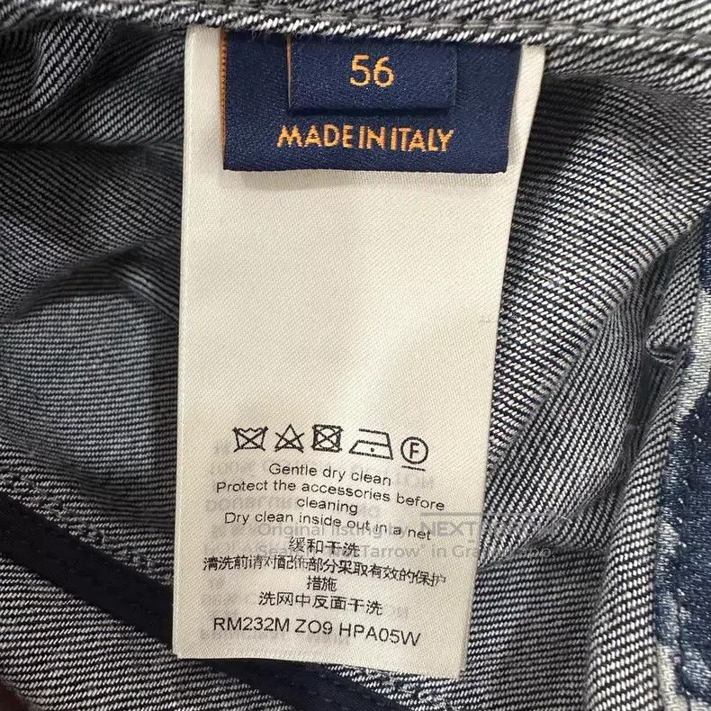 Louis Vuitton Printed with presbyopic logo denim jacket