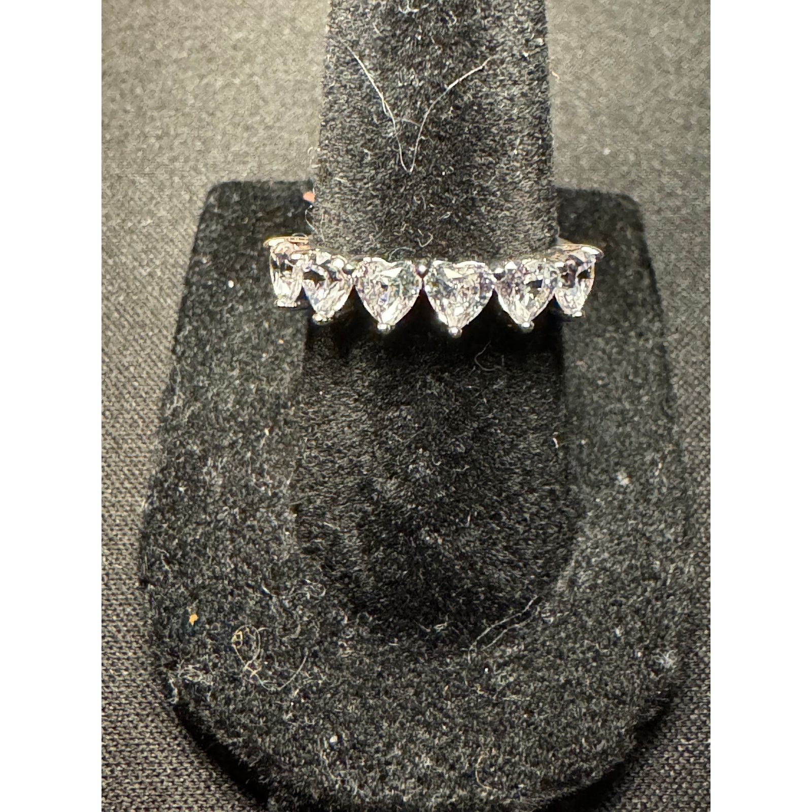 Other 925 Silver CZ Multi Heart Ring Size 6 Size ONE SIZE - 2 Thumbnail