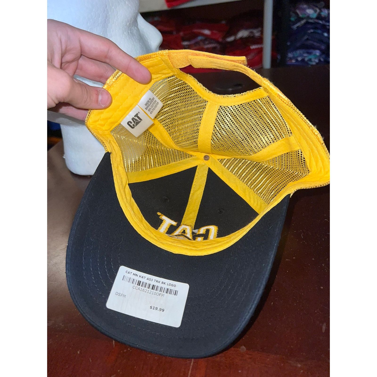 Vintage Cat Hat Mountain Logo Adjustable Black Emblem Cap Headwear Size ONE SIZE - 6 Thumbnail