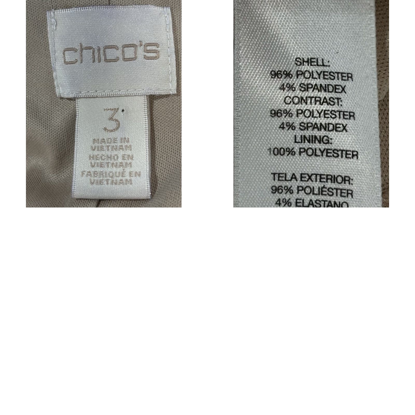 Vintage Chicos Side Ruche Shift Dress XL Animal Print 3/4 Sleeve Career Shirt Womens Knee Length Boat Neck Pullover Party/Cocktail Business Size XL / US 12-14 / IT 48-50 - 8 Thumbnail
