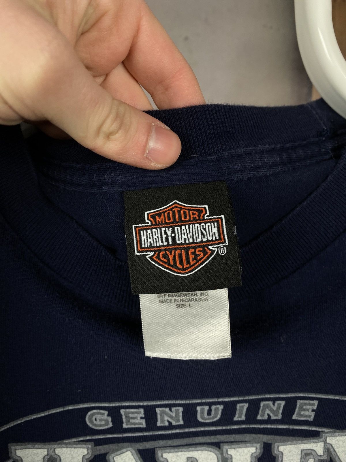 Harley Davidson 🔥Vintage 00s Sweatshirt Long Sleeve Harley Davidson America🔥 Size US L / EU 52-54 / 3 - 16 Thumbnail