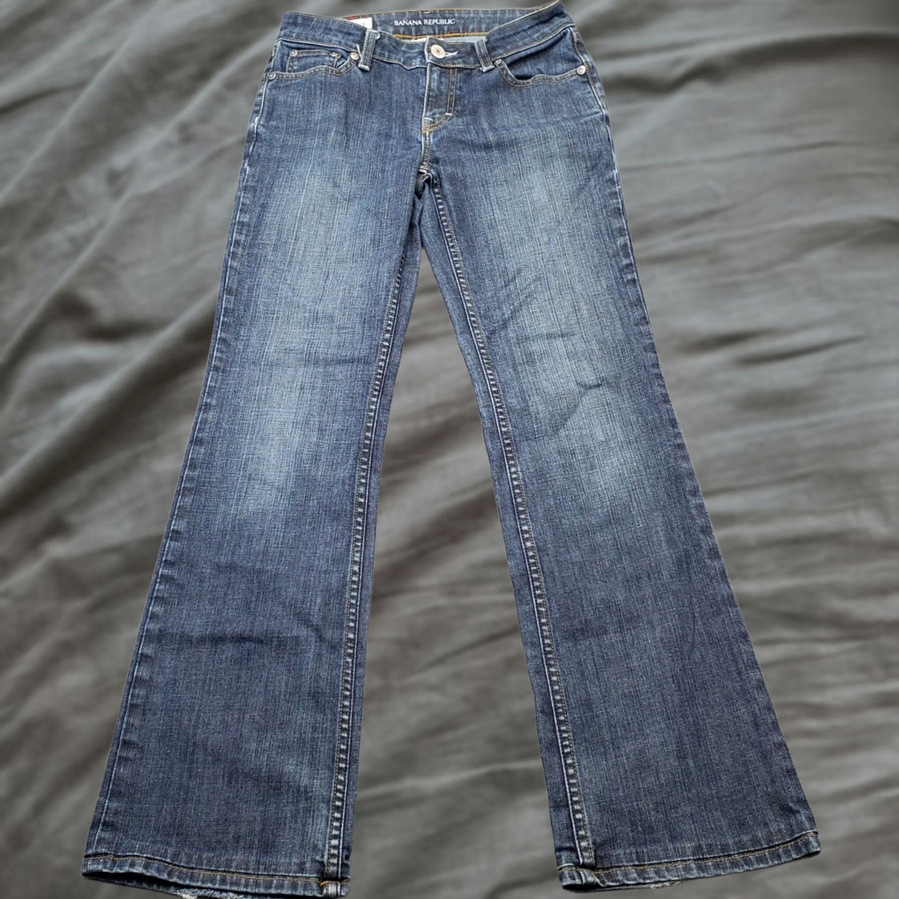Banana Republic Banana Republic Womens Jeans 2 Blue Denim Bootcut Medium Wash Stretch Size 26" / US 2 / IT 38 - 1 Thumbnail