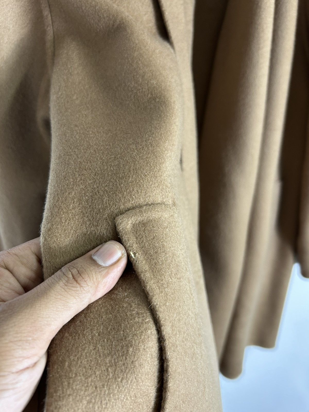 Designer ⚡️Vintage Gerardi Italy Cashmere Buttonless Jacket Size M / US 6-8 / IT 42-44 - 7 Thumbnail