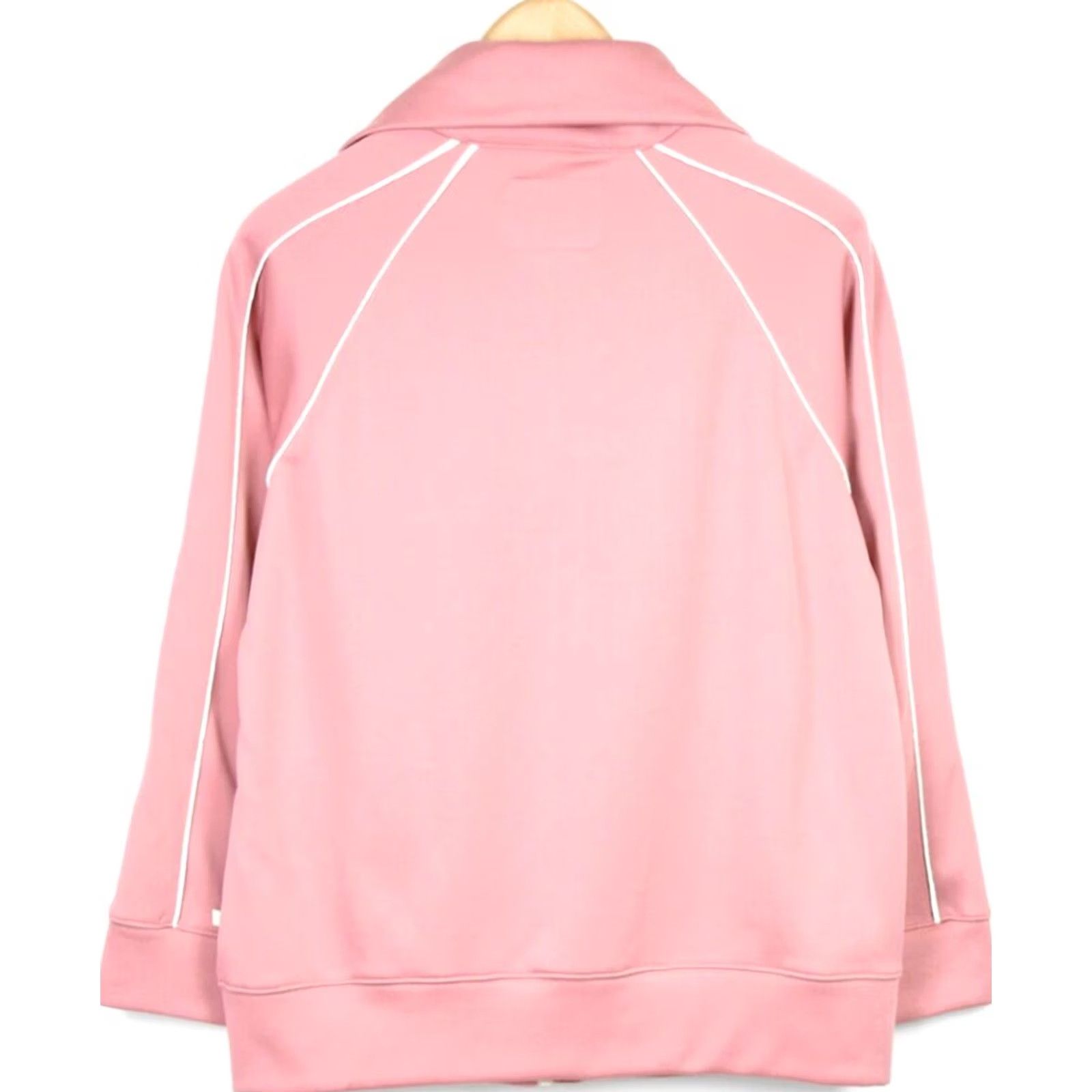 Vintage OTTOD'AME Sweatshirt Women's US 6 Pink White High Neck Pockets Full Zip Sports Size M / US 6-8 / IT 42-44 - 2 Thumbnail