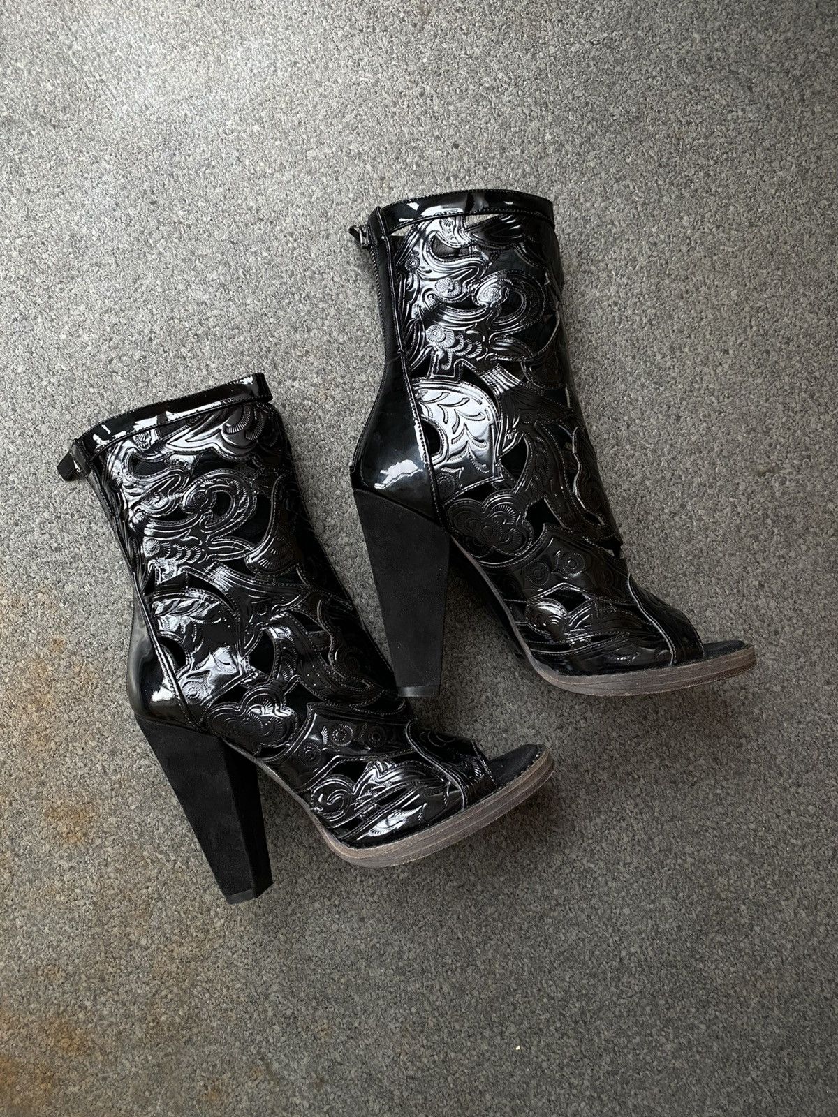 Balmain BALMAIN Runway SS12 Leather High Heels Ankle Boots Size US 8.5 / IT 38.5 - 1 Thumbnail