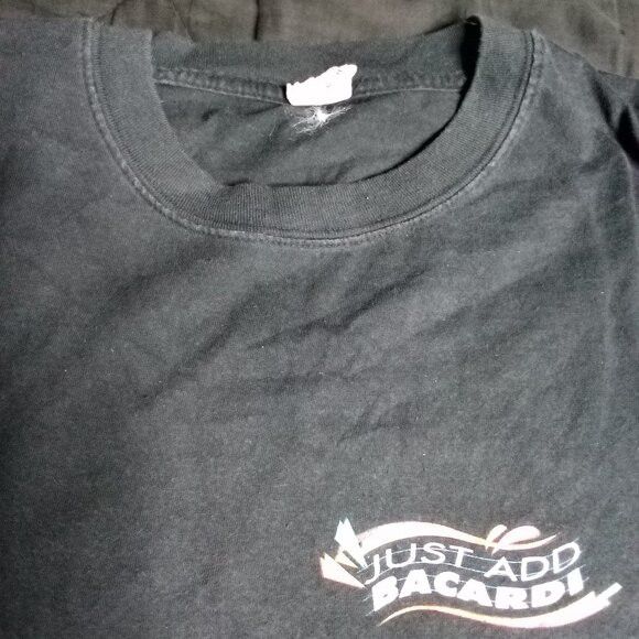 Other Vintage 90s Just Add Bacardi Pardi Rum Party T-Shirt Size US XL / EU 56 / 4 - 3 Thumbnail