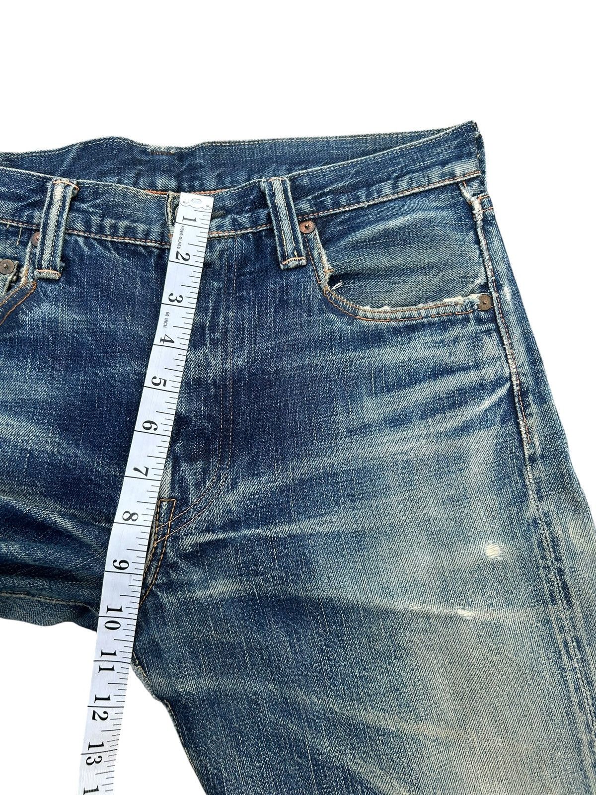 Kapital Vintage Full Count Selvedge Distressed Repair Denim Jeans Size US 30 / EU 46 - 22 Thumbnail