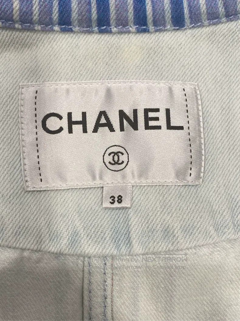 Chanel Chanel 18-year-old waterfall series blue cloud denim jacke Size XS / US 0-2 / IT 36-38 - 5 Thumbnail