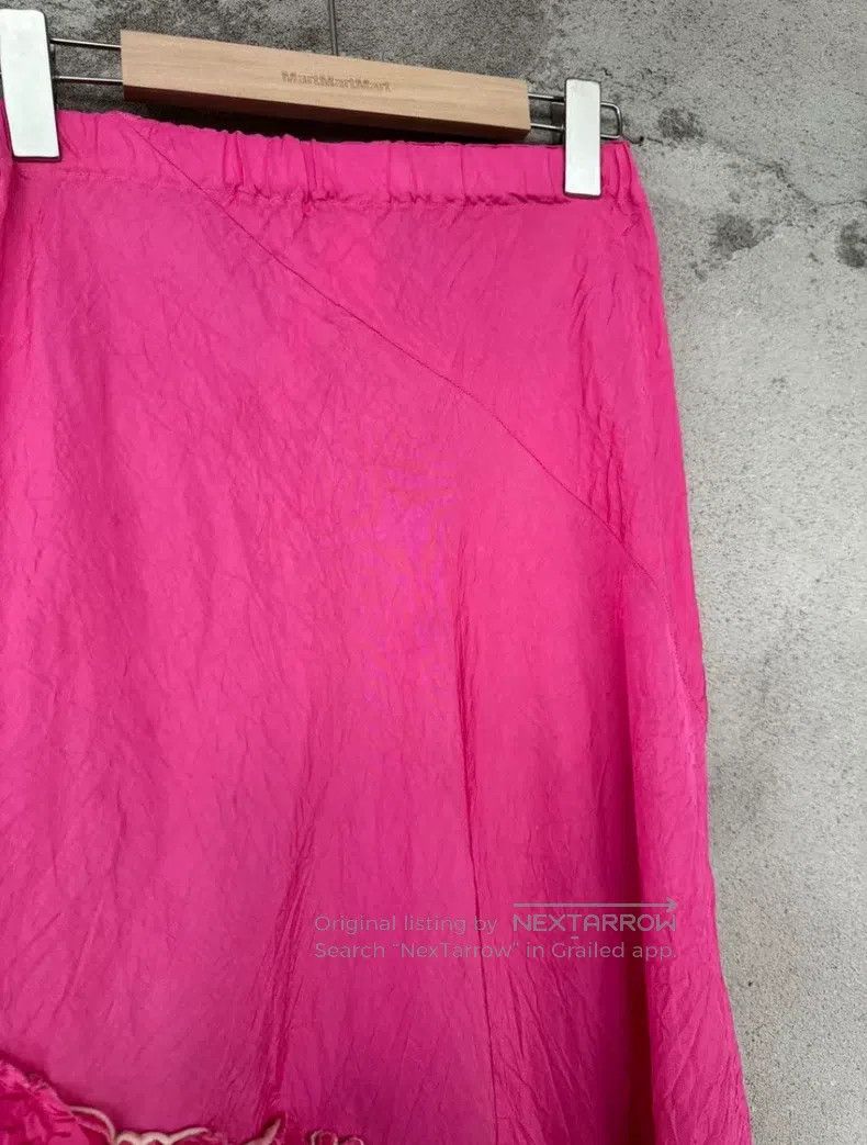 Comme des Garcons Comme Des Garcons size M Textured red patchwork long dress Size 23" - 4 Thumbnail