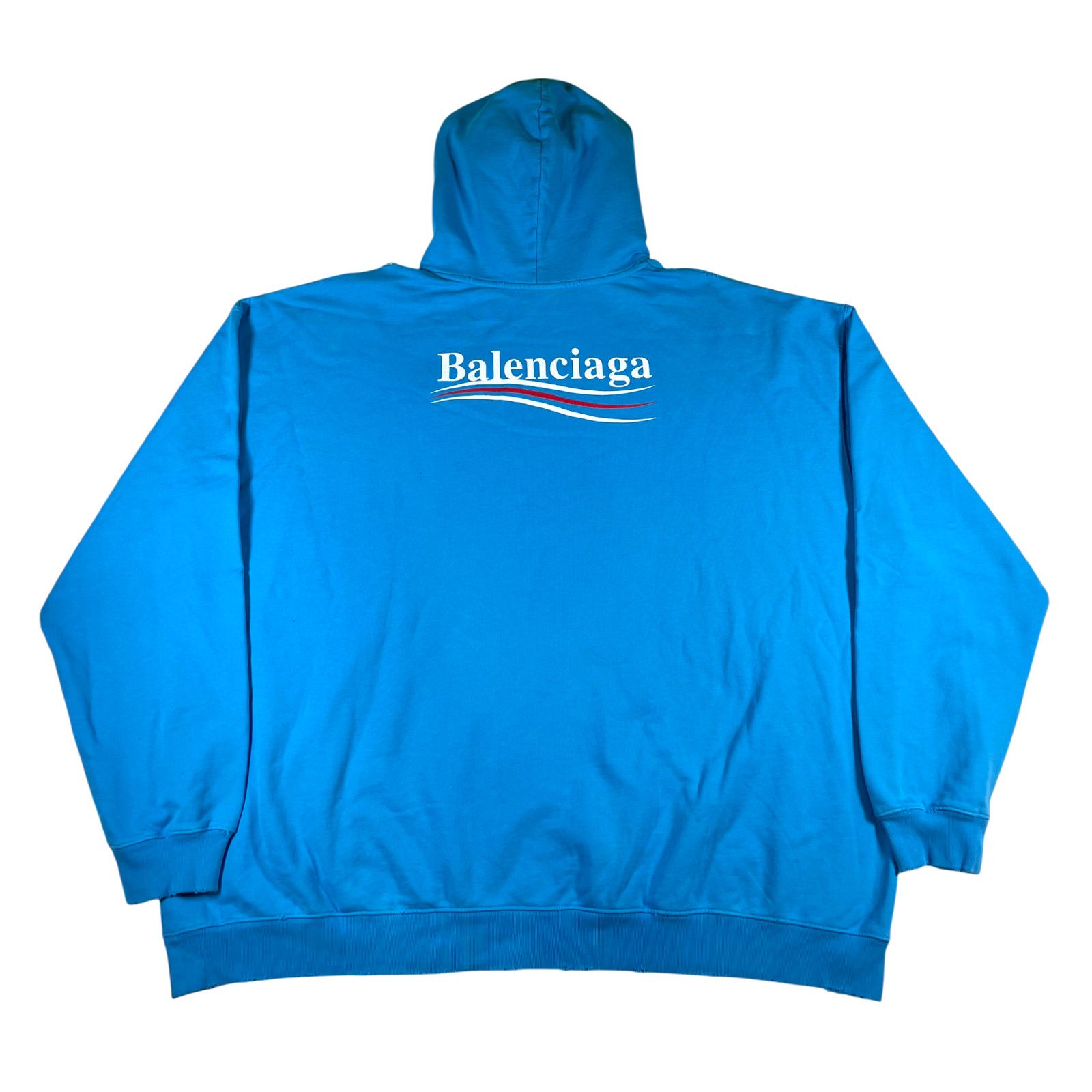Balenciaga Balenciaga Pepsi Logo Azure Hoodie Size US M / EU 48-50 / 2 - 1 Thumbnail