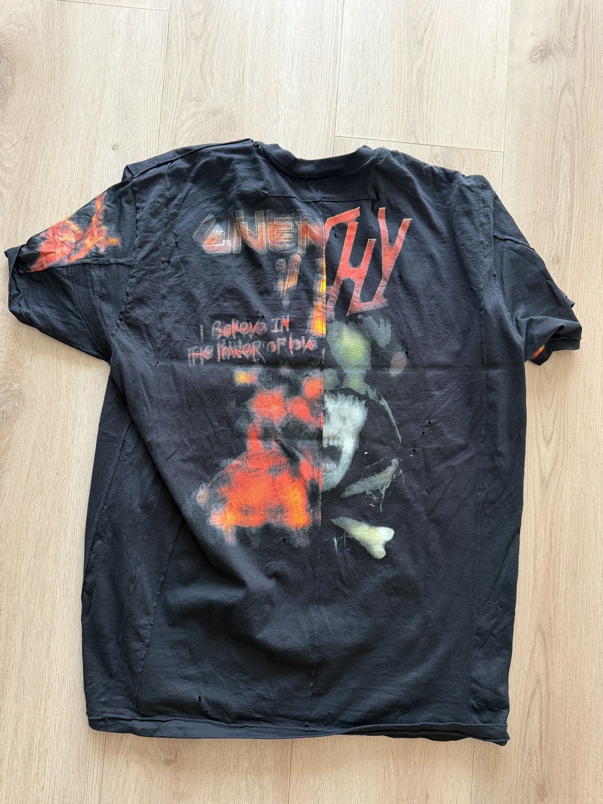 Givenchy Givenchy "Heavy Metal" Patchwork T-Shirt Size US M / EU 48-50 / 2 - 3 Thumbnail