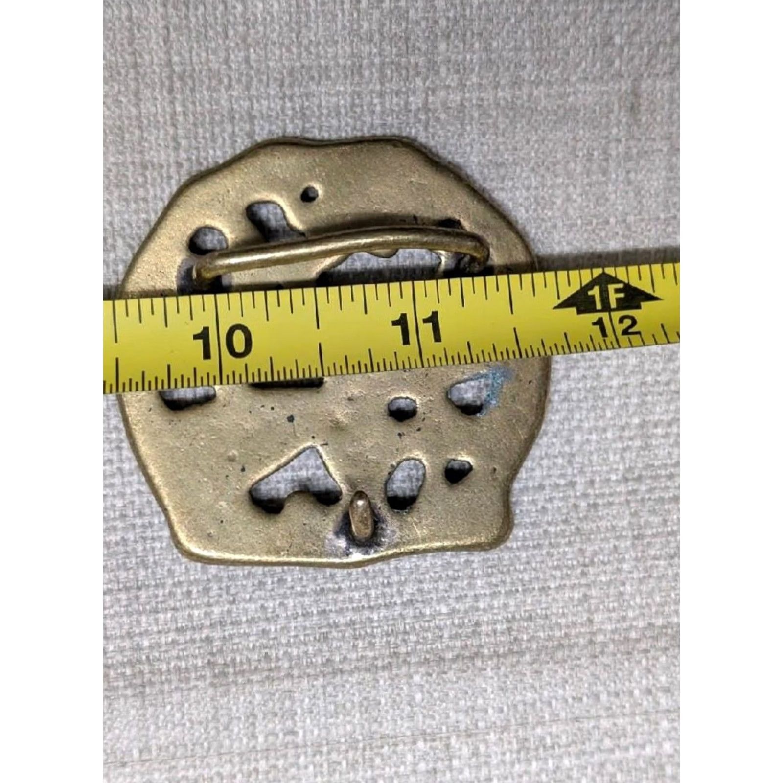 Vintage VINTAGE Dragonfly SOLID BRASS BRASS belt buckle Dragonfly handcrafted cowboy metal Size ONE SIZE - 6 Thumbnail