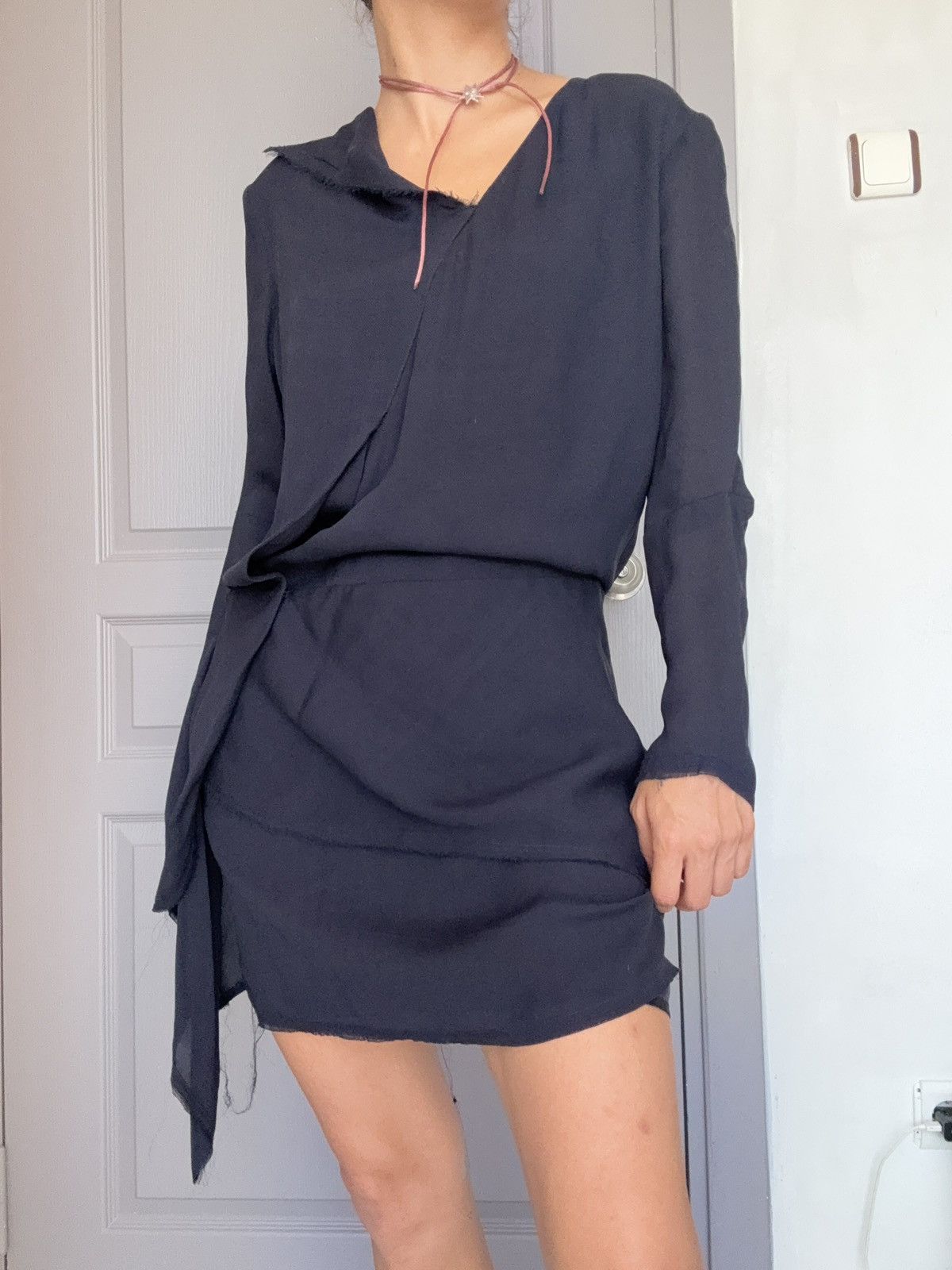 Acne Silk Dress in Blue, Women's (Size M) — image 2 of 6