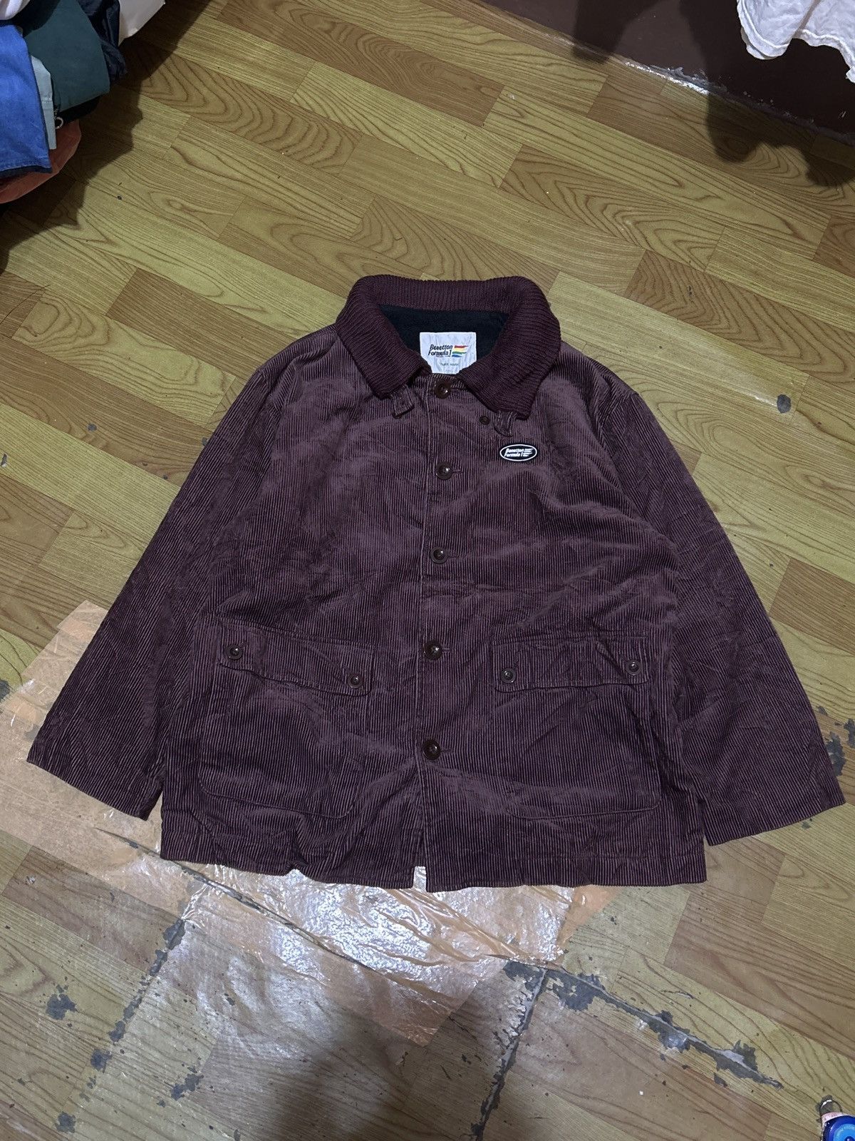 Benetton Vintage benetton formula 1 coorduroy jacket Size US L / EU 52-54 / 3 - 1 Thumbnail