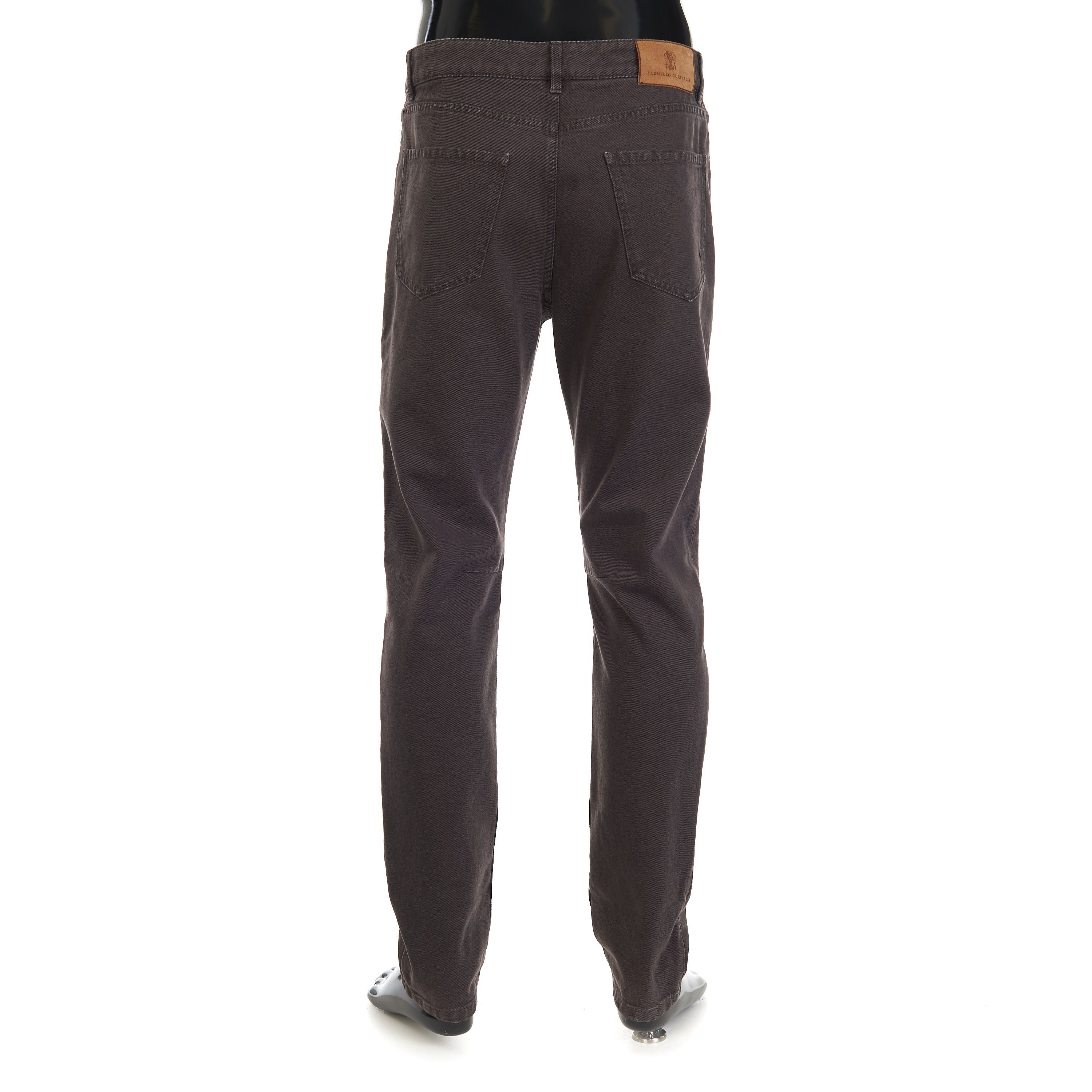 Brunello Cucinelli Distressed Five-Pocket Trousers - Garment-dyed Leisure Fit Size US 32 / EU 48 - 4 Thumbnail