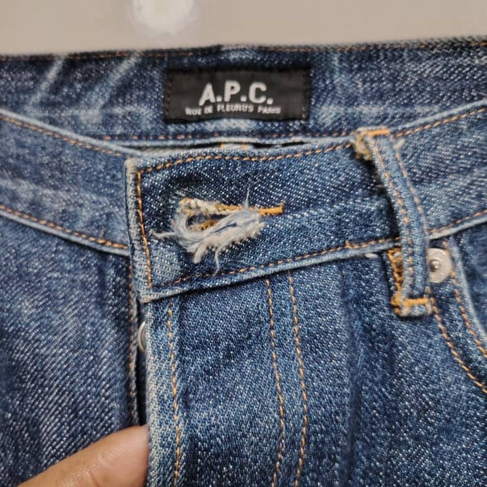 A.P.C. Vintage APC Jeans New Standard Dark Blue Selvedge Size US 31 - 3 Thumbnail