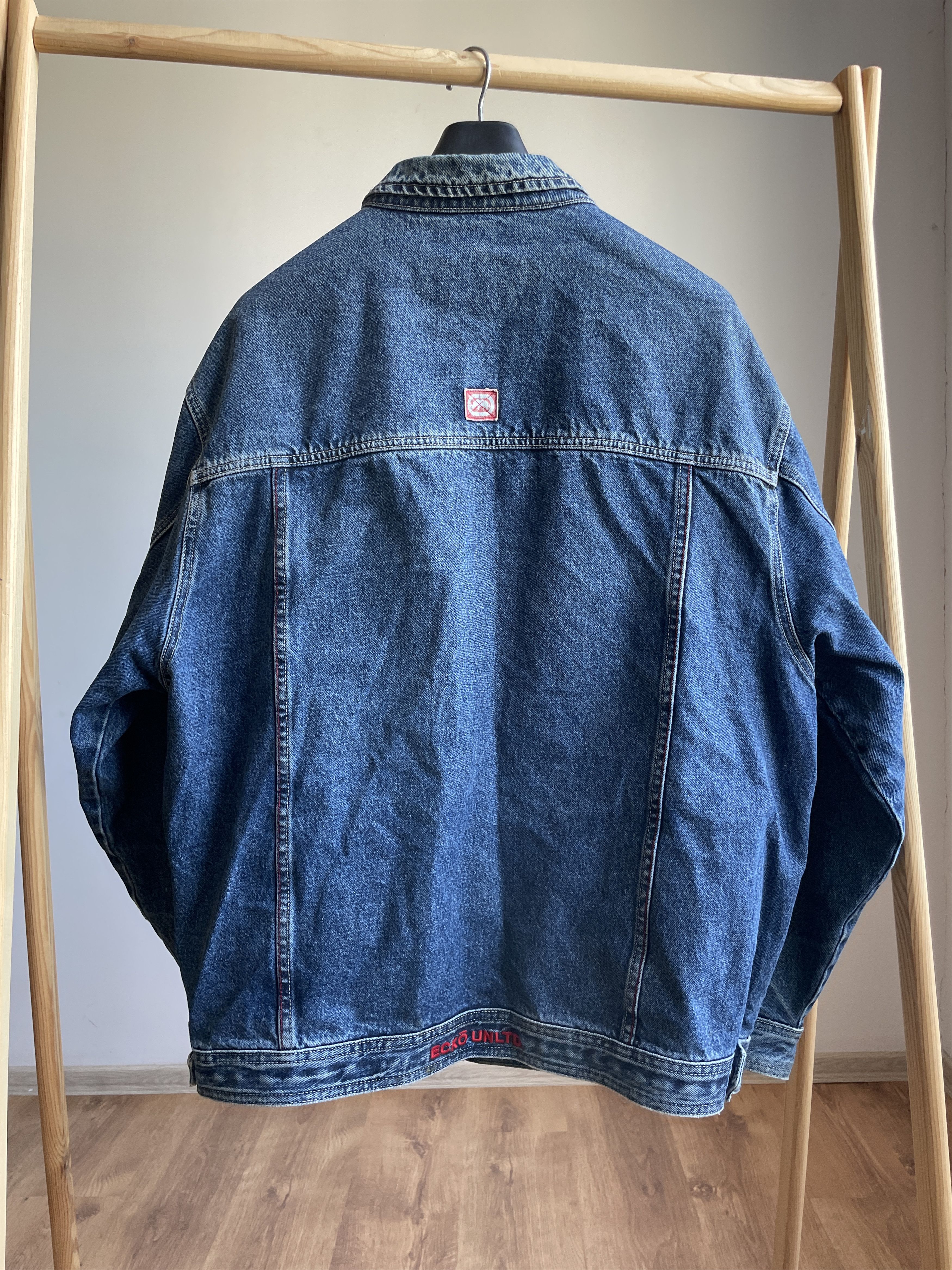 Ecko Unltd. Ecko Unltd Vintage Y2K 00's Denim Trucker Jacket Size XL Size US XL / EU 56 / 4 - 2 Thumbnail